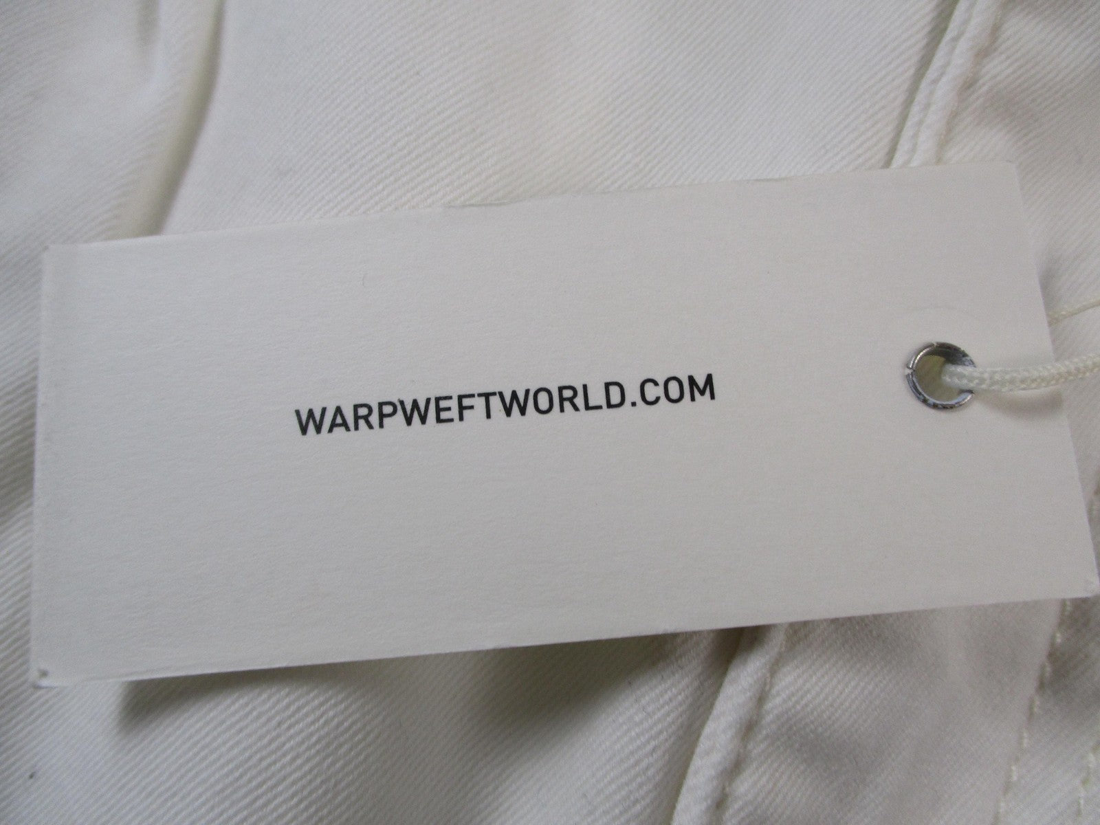 Warp + Weft Pants Mens 34x31 White LYS Lyon Pleated Trouser Chino Playa 14402