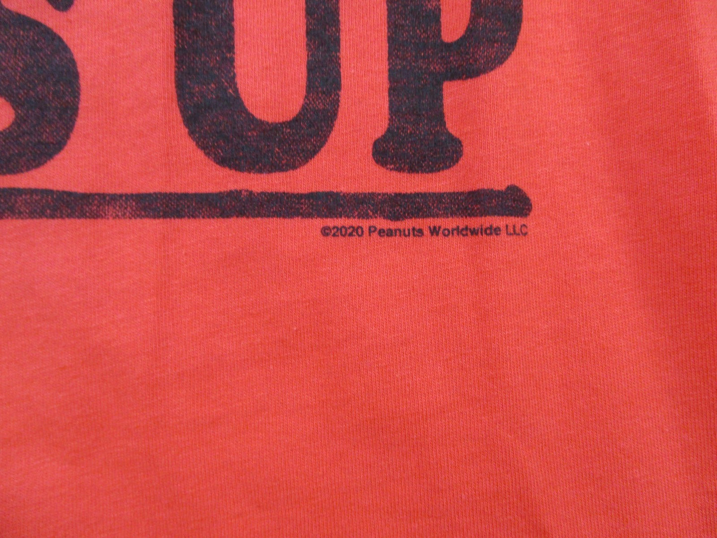 Gap Peanuts Woodstock Surf's Up Shirt Mens Small Orange Graphic Tee Surfing 13583