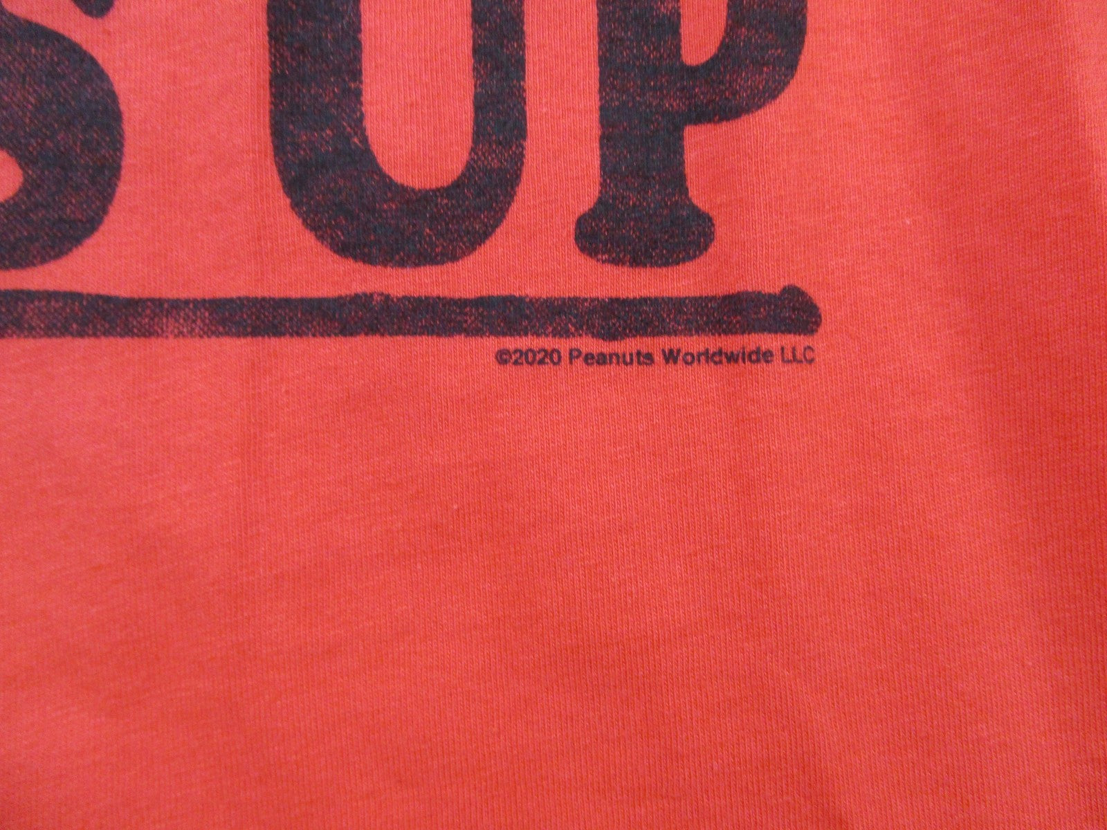 Gap Peanuts Woodstock Surf's Up Shirt Mens Small Orange Graphic Tee Surfing 13583