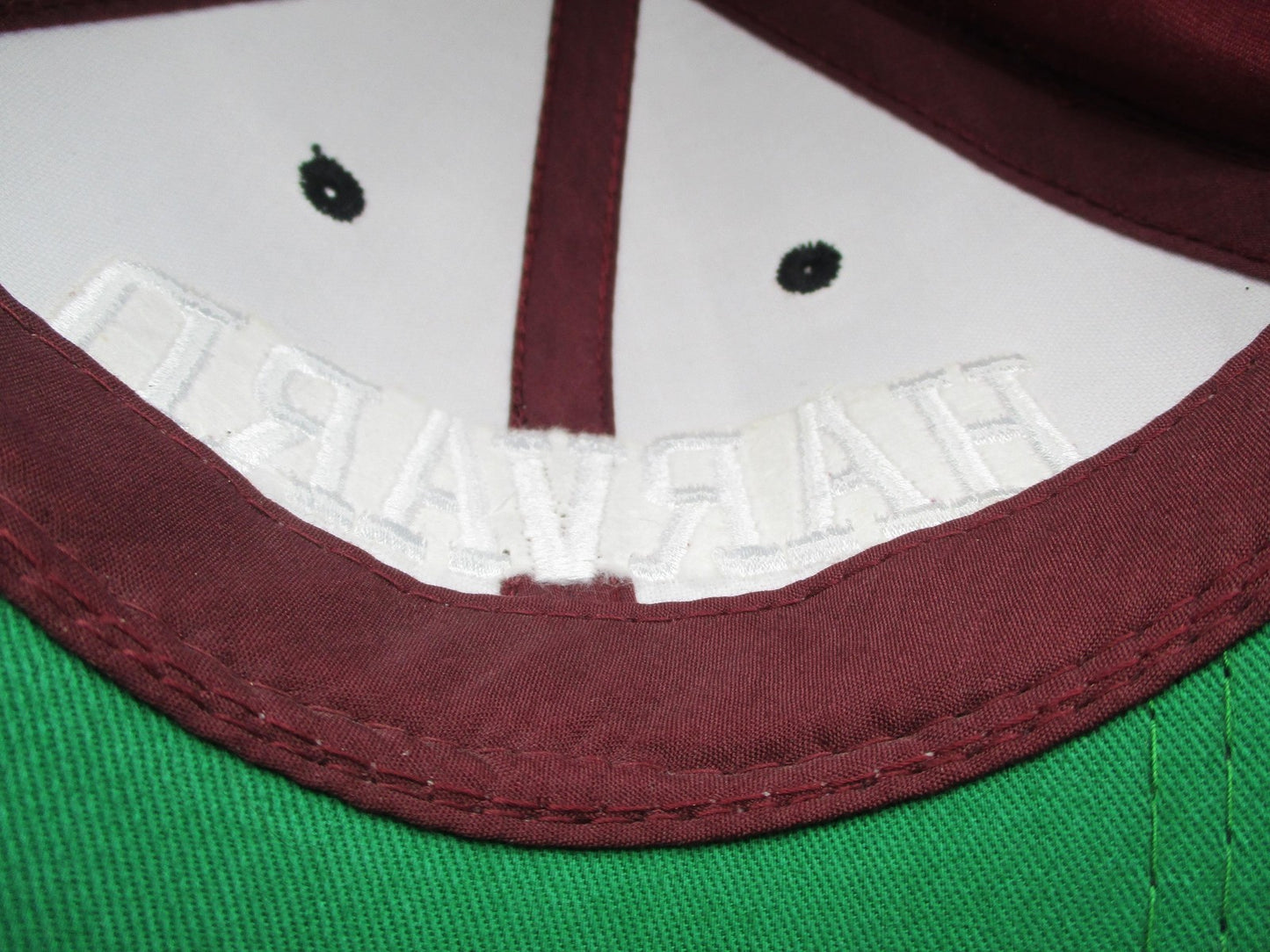Harvard University Hat Cap Strap Back One Size Red Black NCAA College OC Mens8