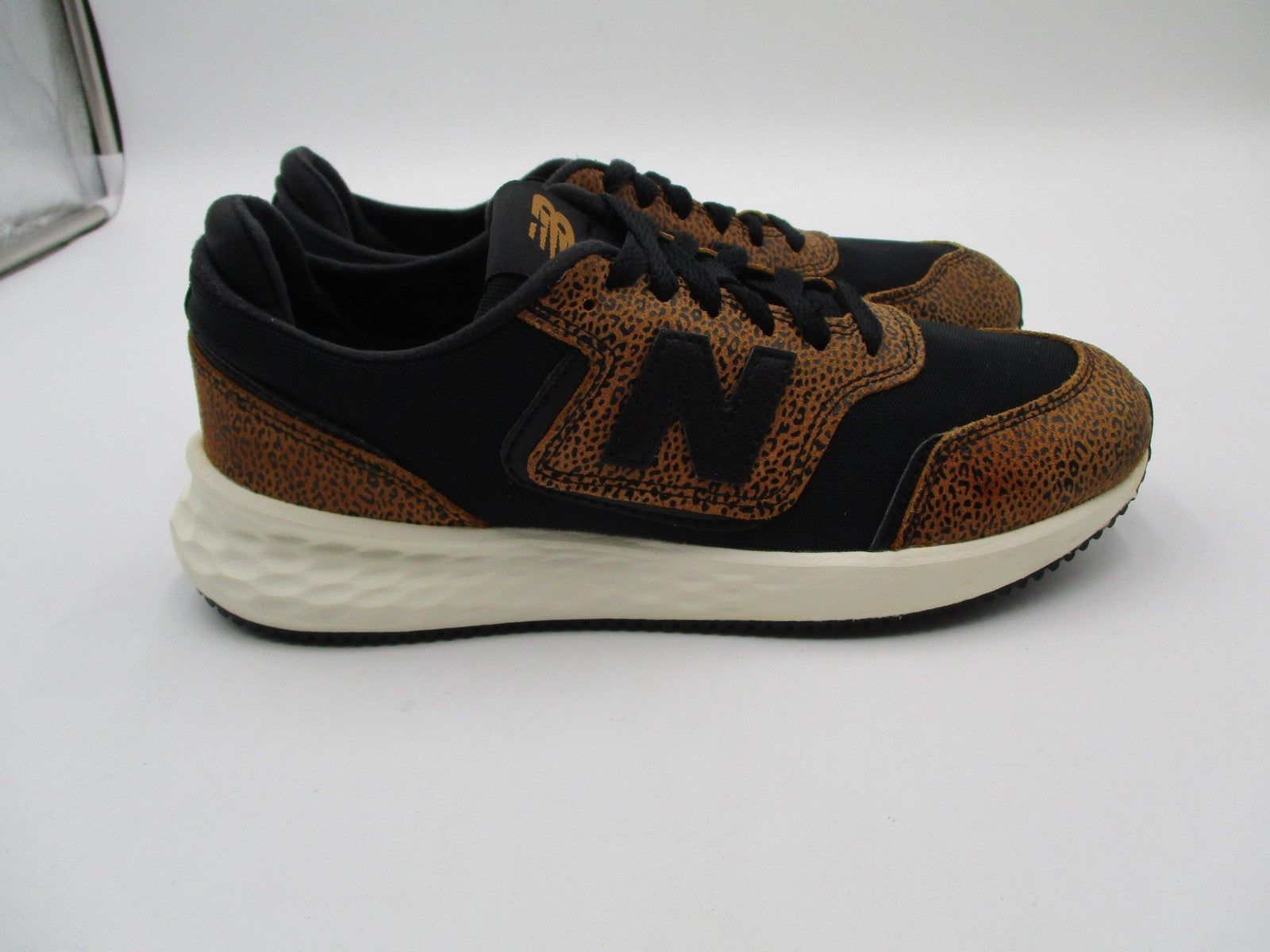 New Balance X-70 Shoes Womens Size 7 Brown Animal Fresh Foam Sneakers WSX70THD5