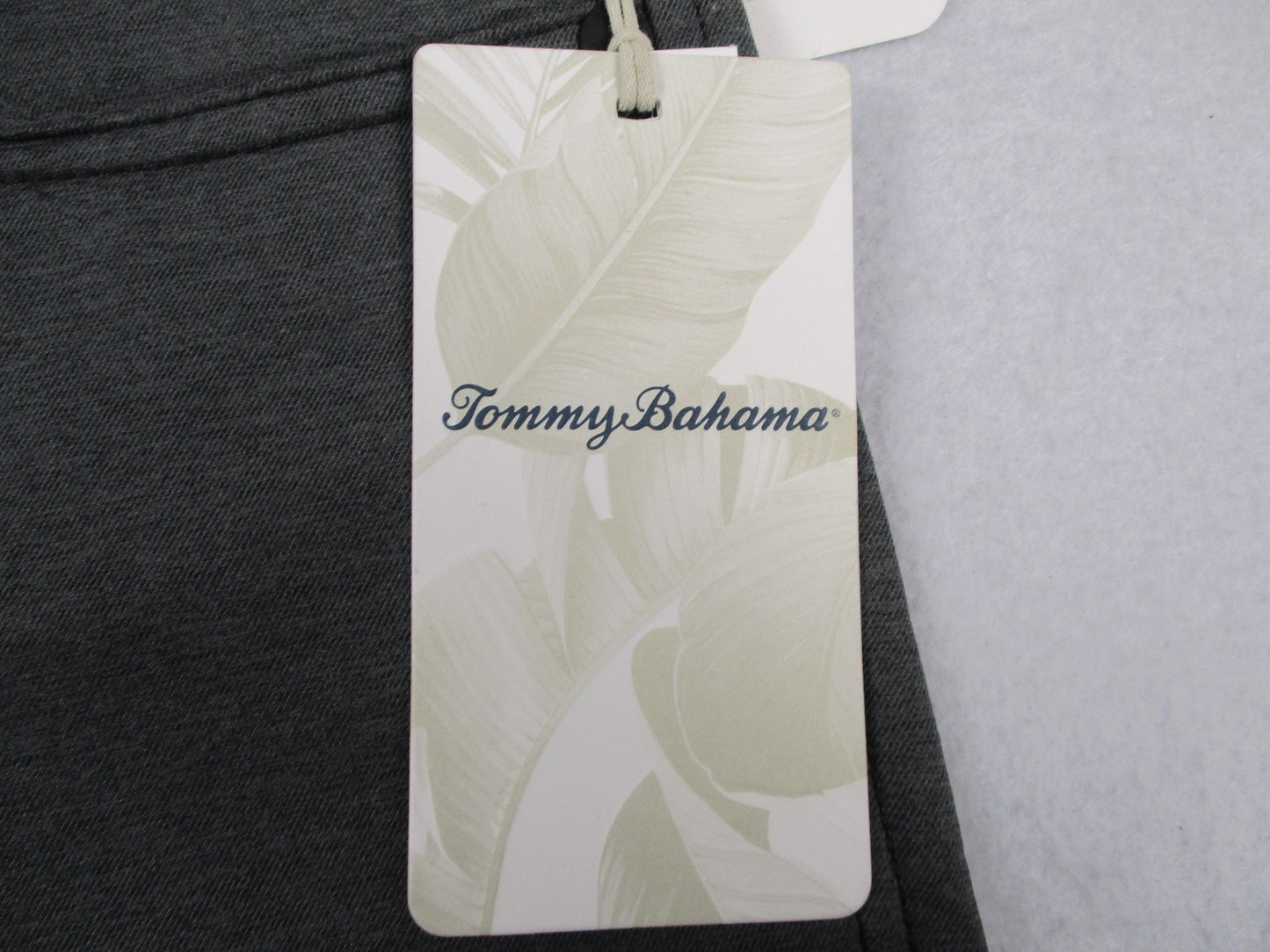 Tommy Bahama On Par 5 Pocket Pants Mens 32x32 Gray Golf Knit Stretch Khakis 12423