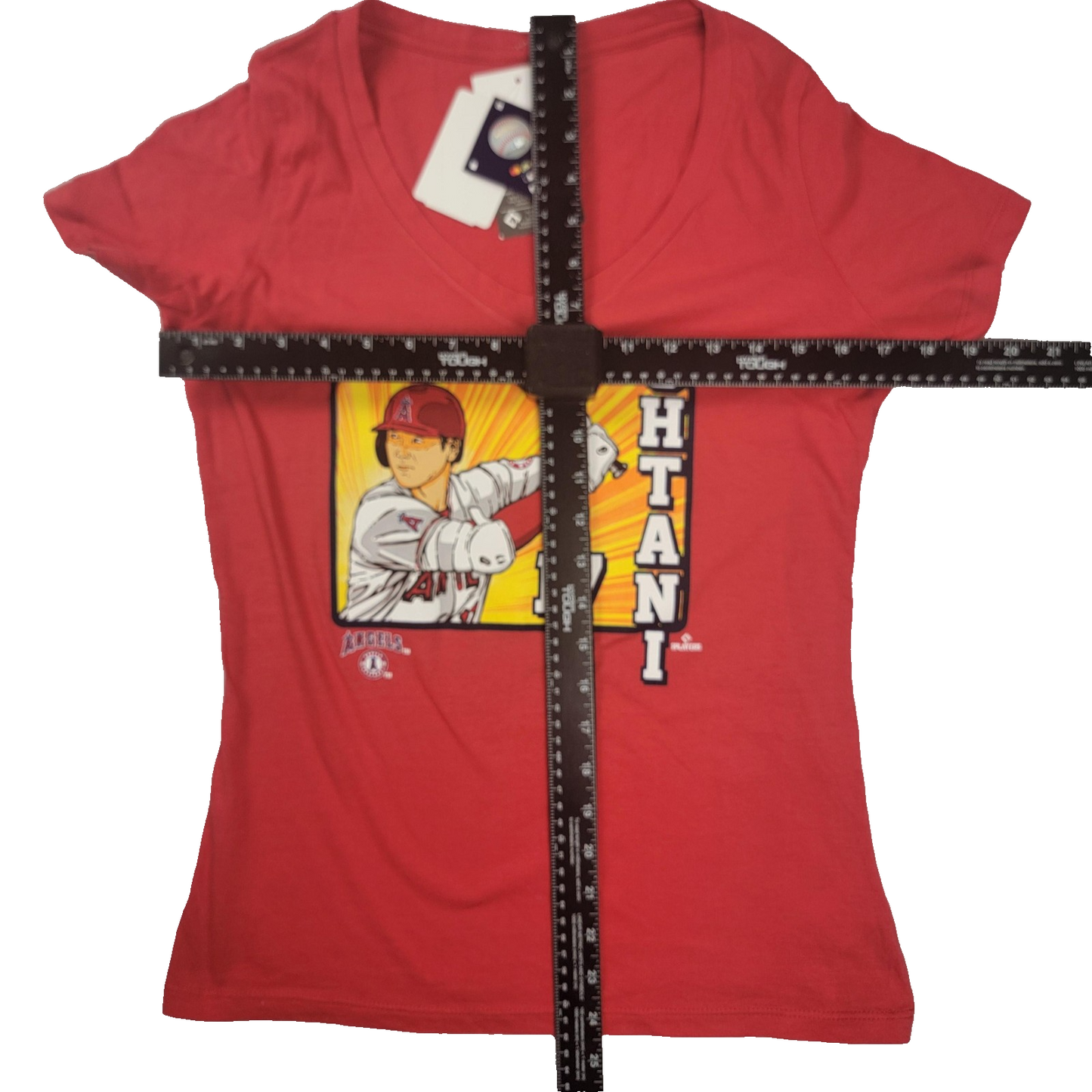 Los Angeles Angels Shirt Womens Medium Red MLB Baseball Ohtani 17 New Era
