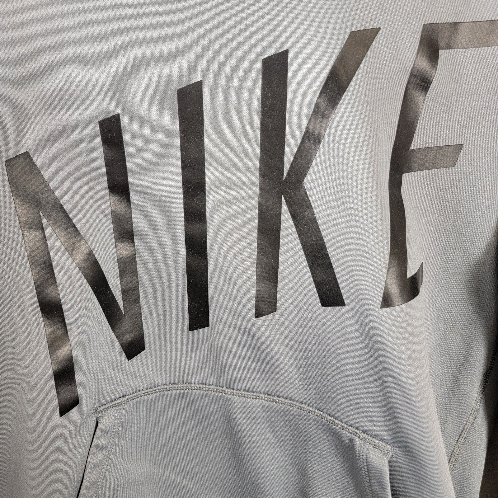 Nike Gray Spell Out Pullover Hoodie  Size XS  Great Find!