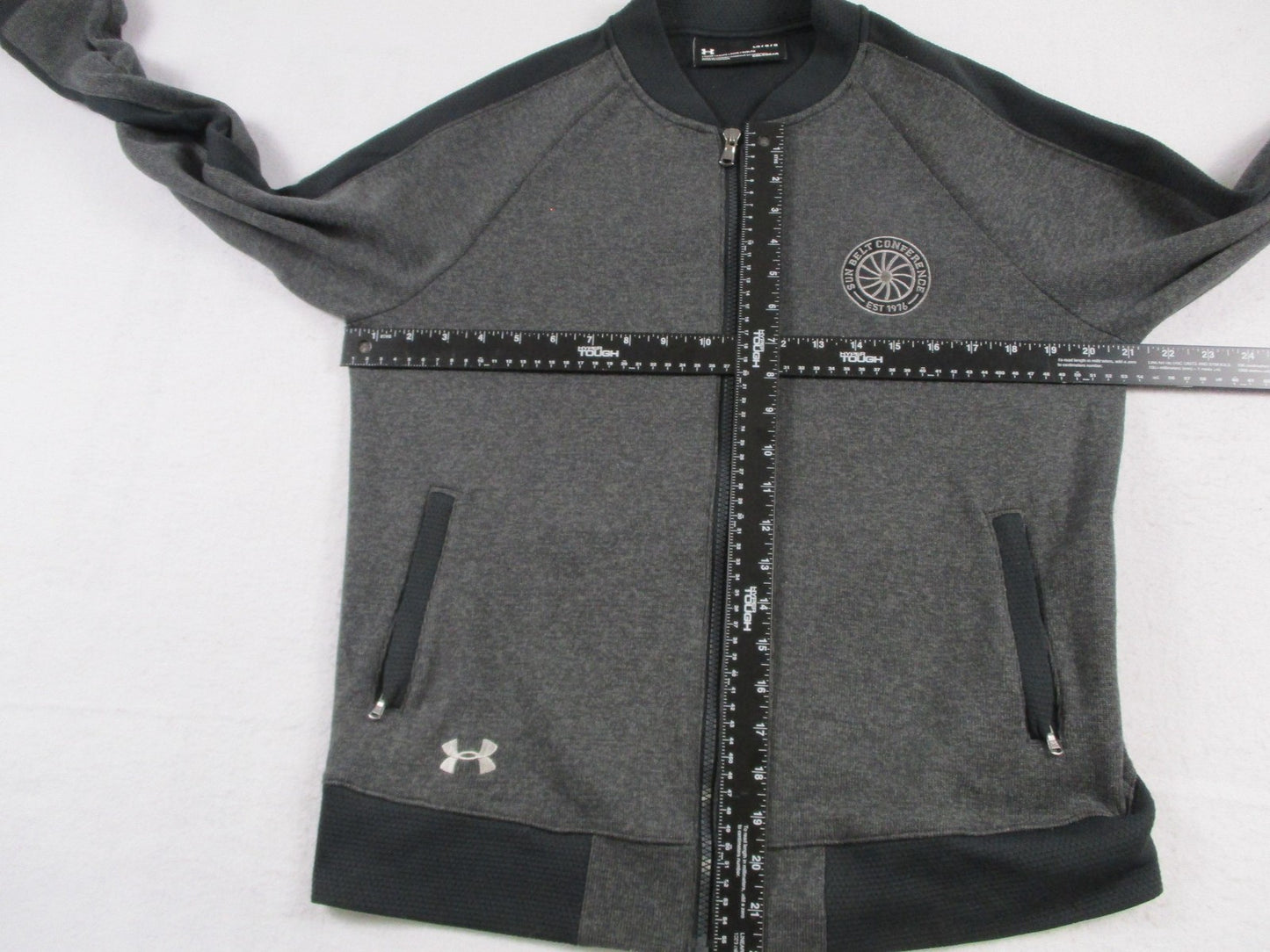 Sun Belt Conference Jacket Mens Large Gray NCAA Basketball Under Armour 165610
