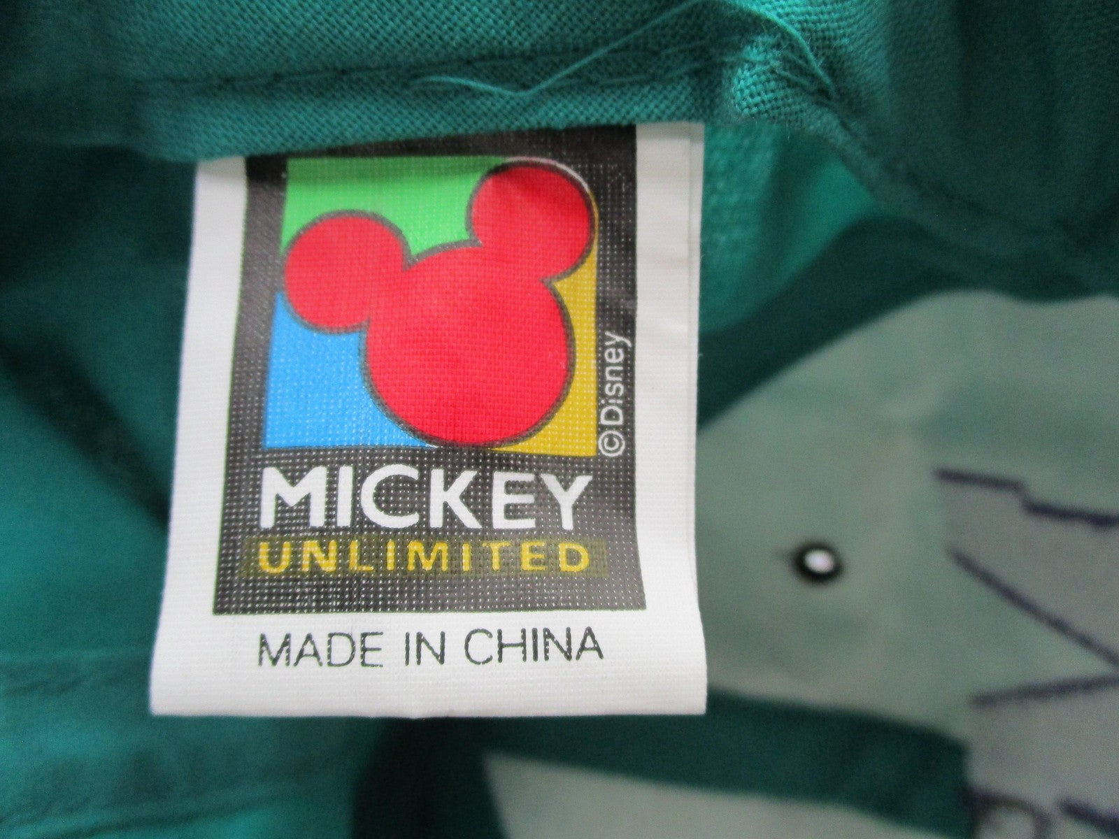 Vintage Mickey Unlimited Hat Cap Snap Back Mens One Size Green Mickey Mouse7