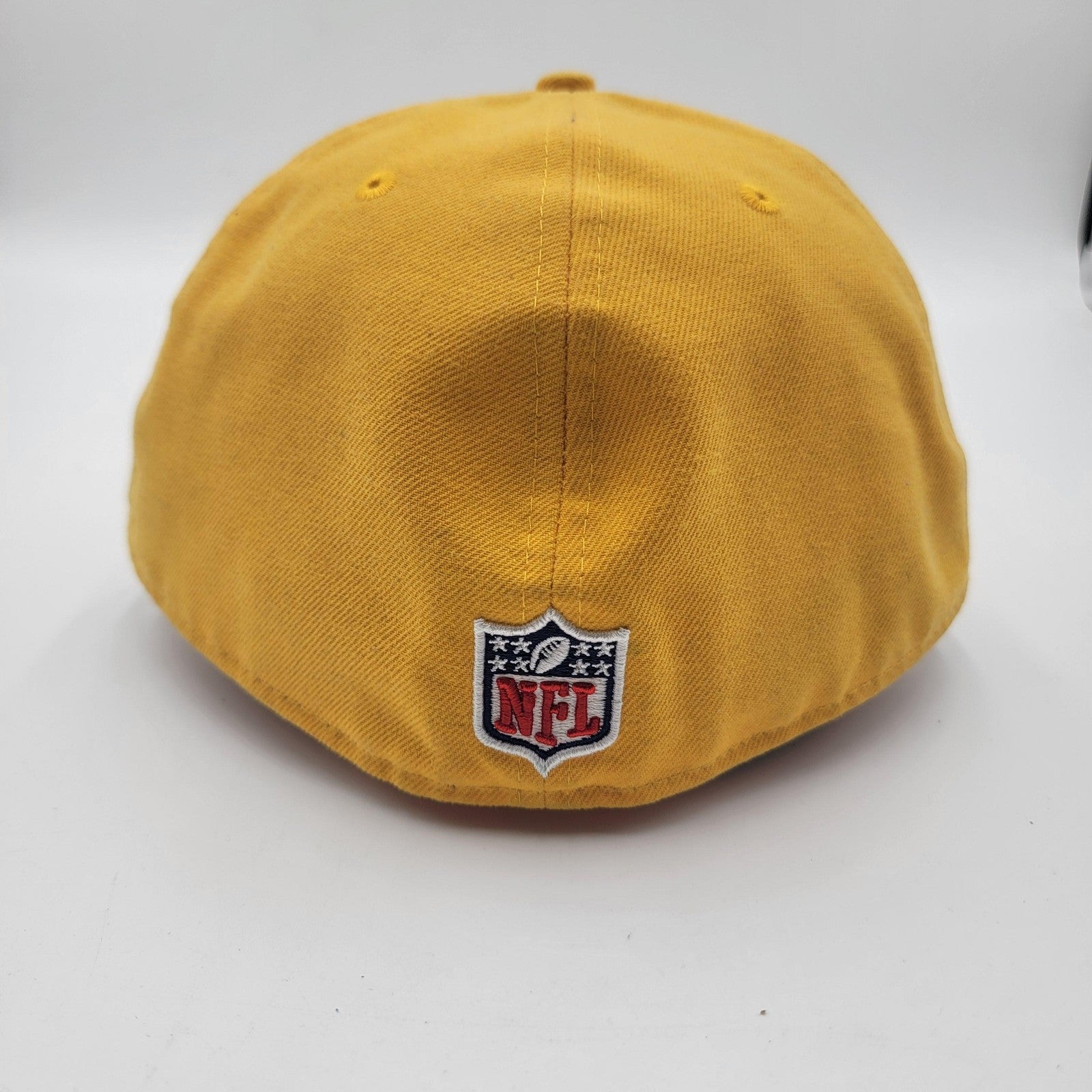 Pittsburgh Steelers Hat Cap Fitted Mens 8 Yellow NFL Football New Era Polyester2