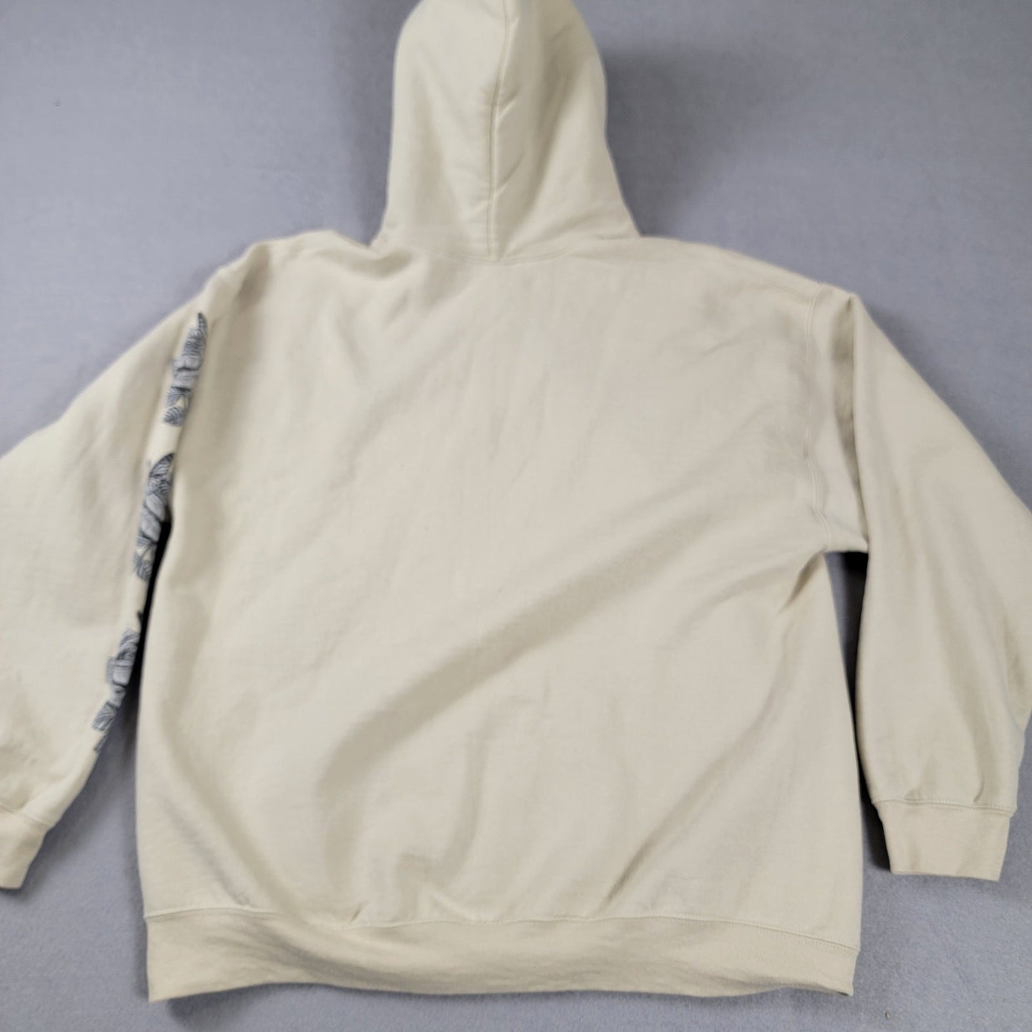 Lost Soul Skull Japanese Streetwear Hoodie Mens Sz L Beige