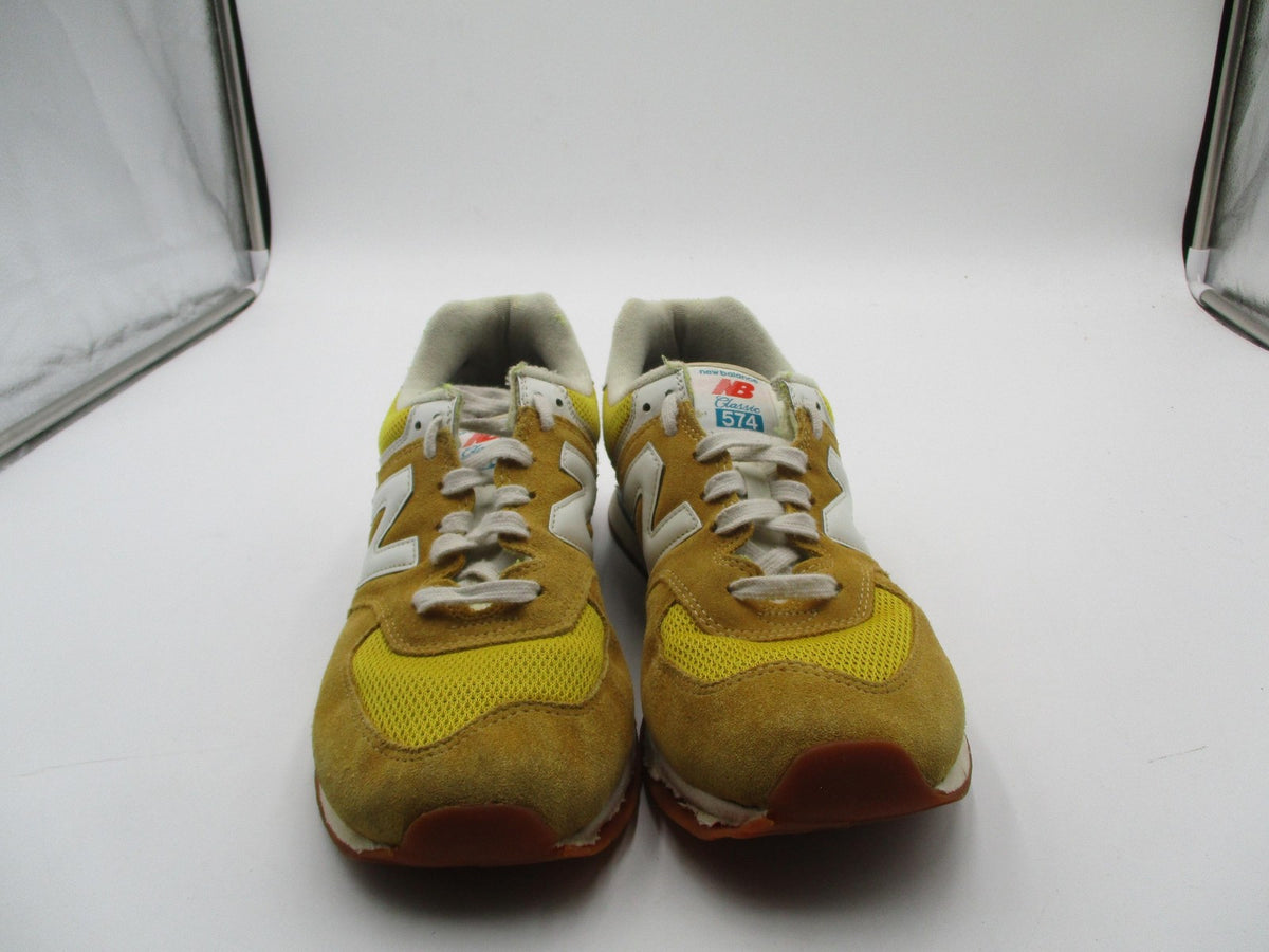 New Balance Classic 574 Shoes Mens Size 10 Yellow Suede Mesh ML574HB2 Sneakers4