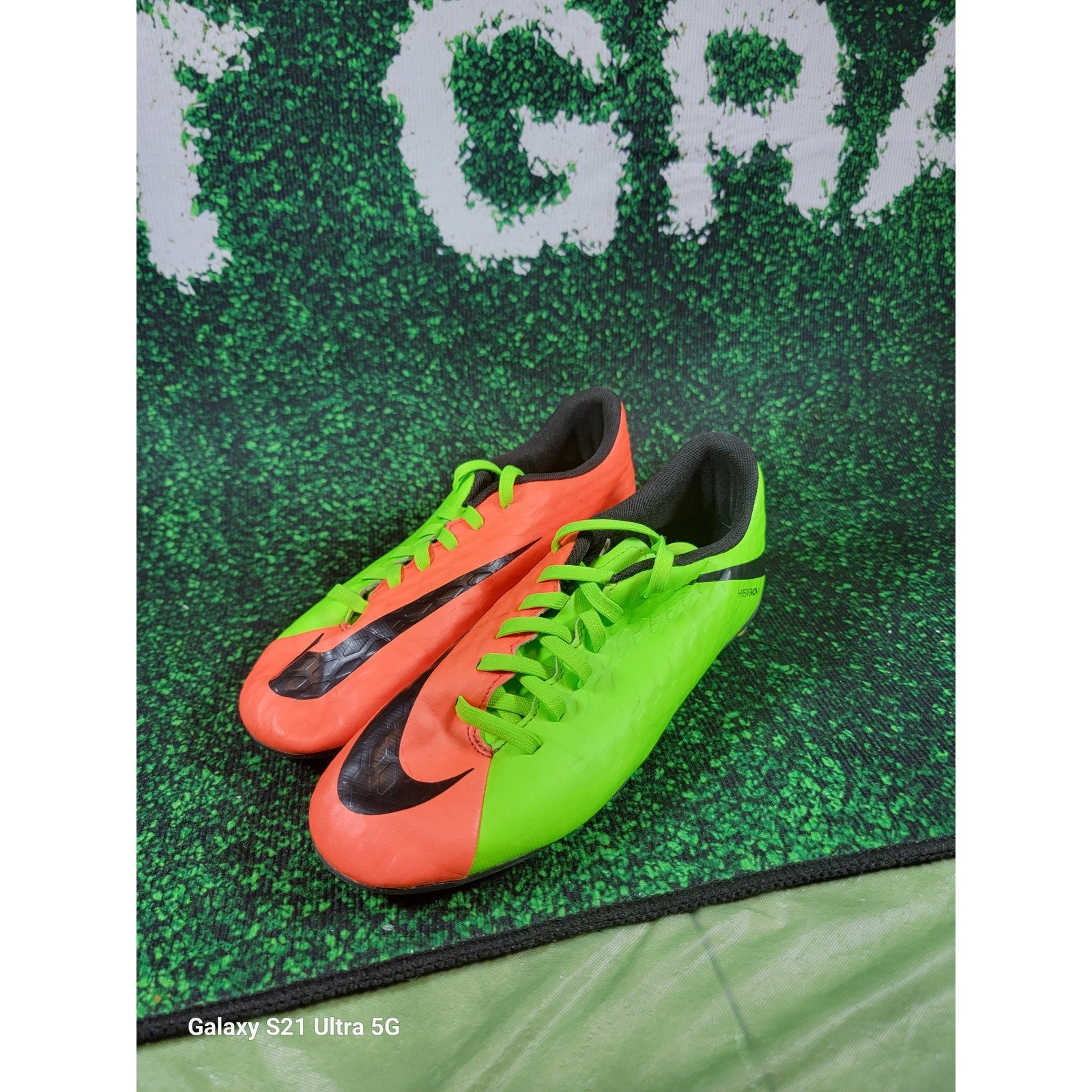 Nike Hypervenom Phade 3 FG GS 'Electric Green' Soccer Cleats Sz 5Y 8525803081