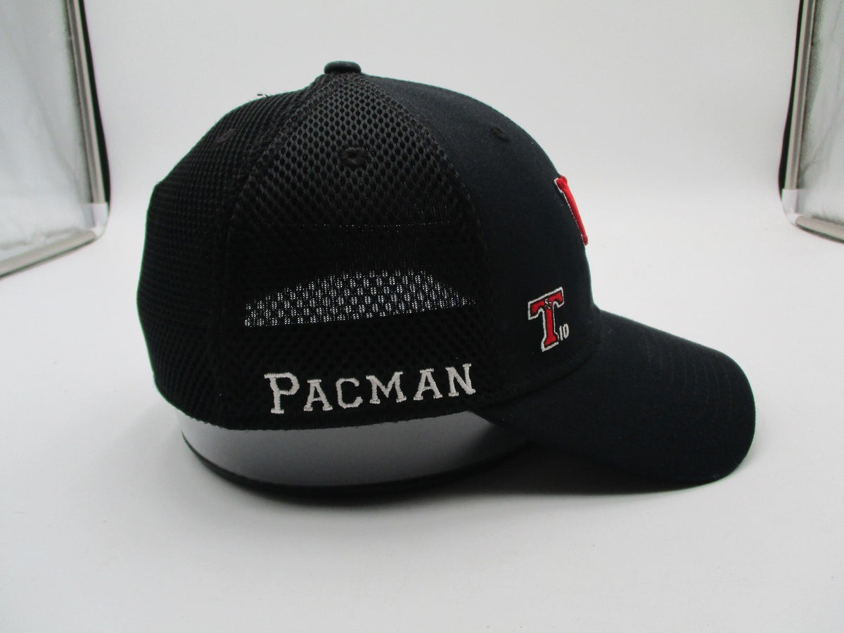 New Era Hat Cap Fitted Mens Large Black NP Pacman 39THIRTY Mesh Nick Pasquale8
