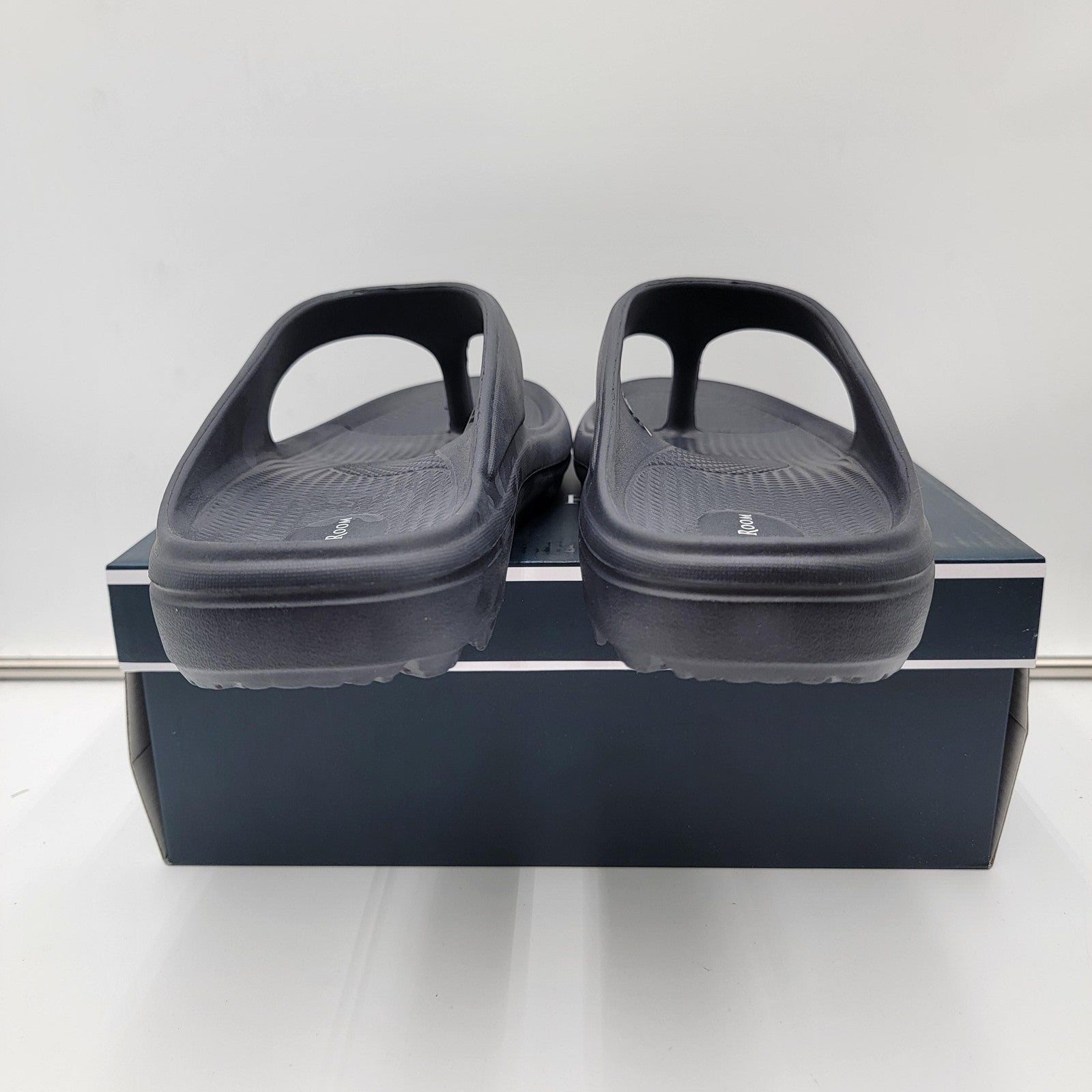 Club Room Remy Shoes Mens Size 9 Navy Blue Slide Flip Flop Sandals Comfort3