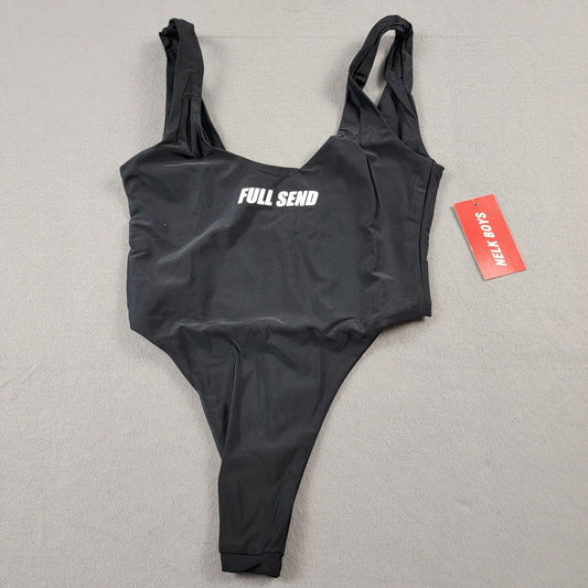 Full Send Women's One Piece Black Swimsuit  Size S