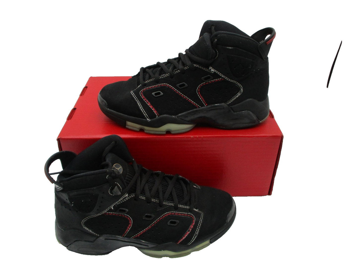 Nike Air Jordan 61723 Shoes Youth Size 7Y Black Red Basketball DM1159003 1K72