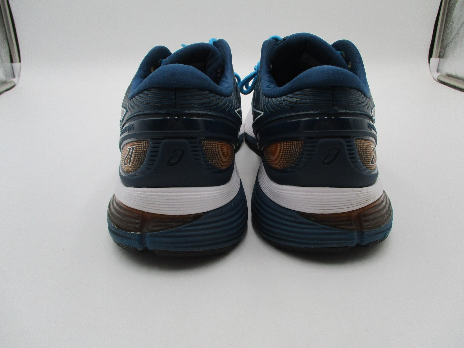 ASICS Gel-Nimbus 21 Shoes Mens Size 11.5 Blue Running Athletic Sneakers 1011A1694