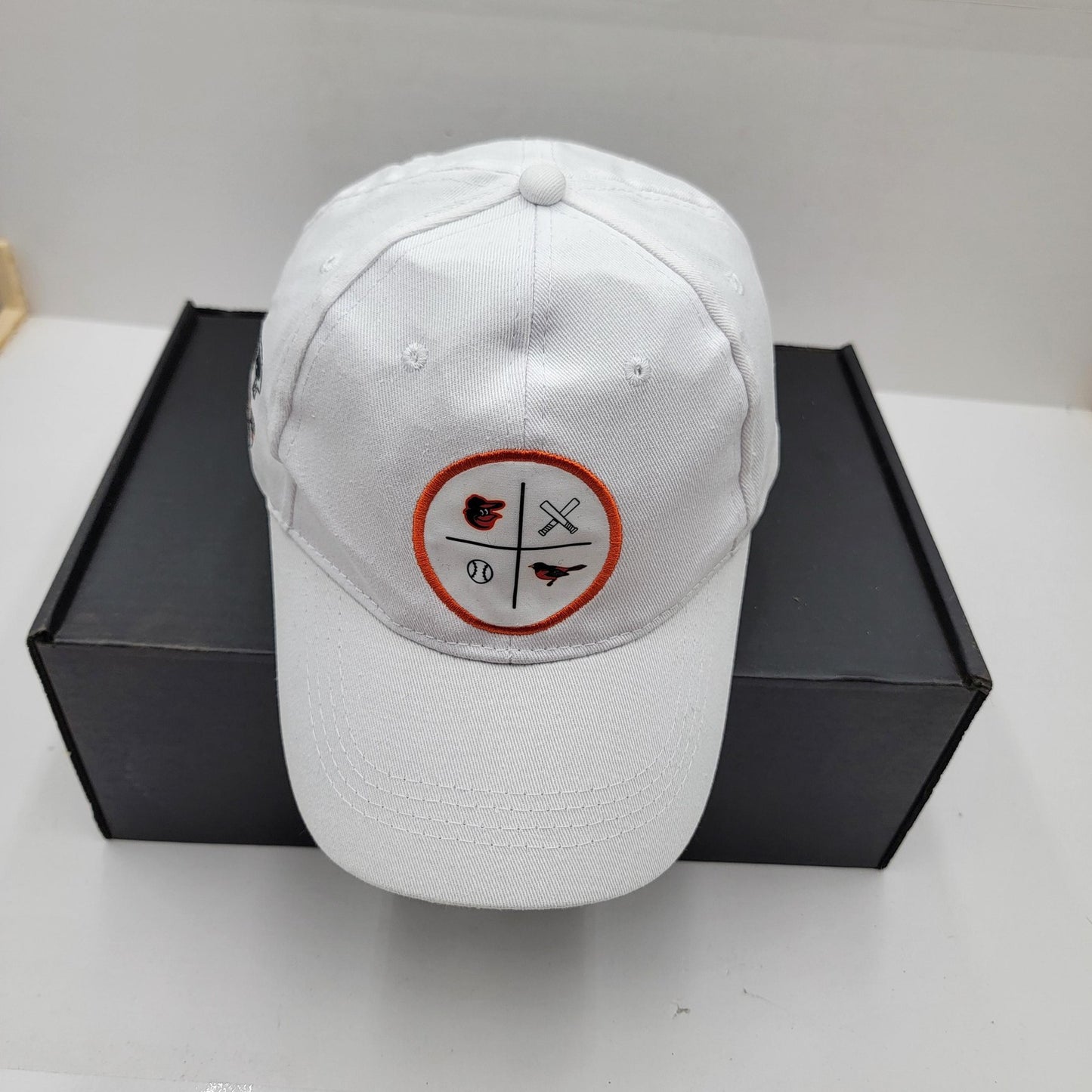 Baltimore Orioles Hat Cap Snap Back White MLB Baseball DAP On The Job Mens1