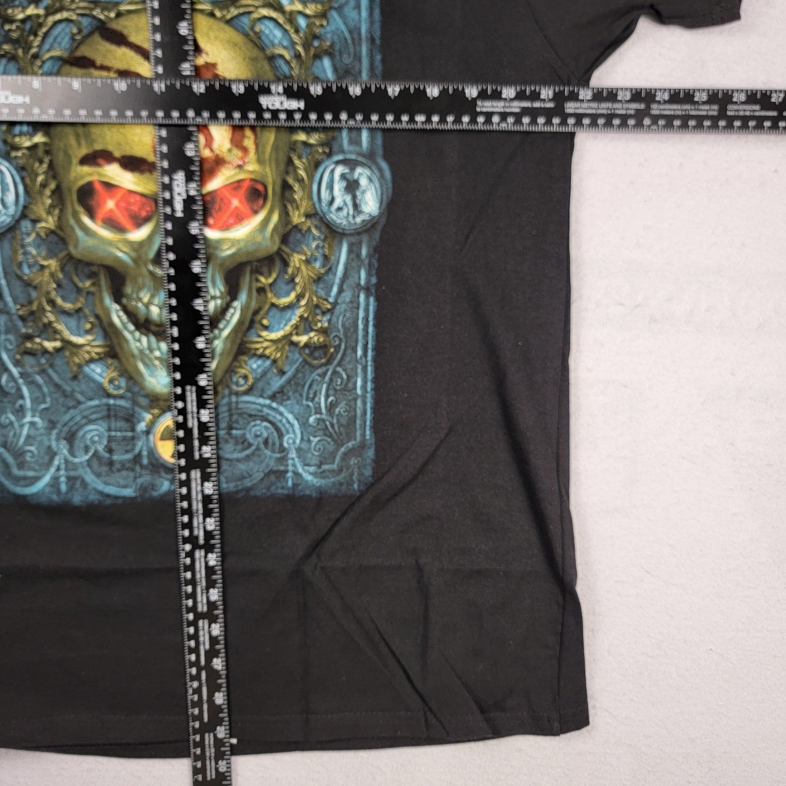 Five Finger Death Punch Skull Graphic Band Tee Shirt Black Size Large L