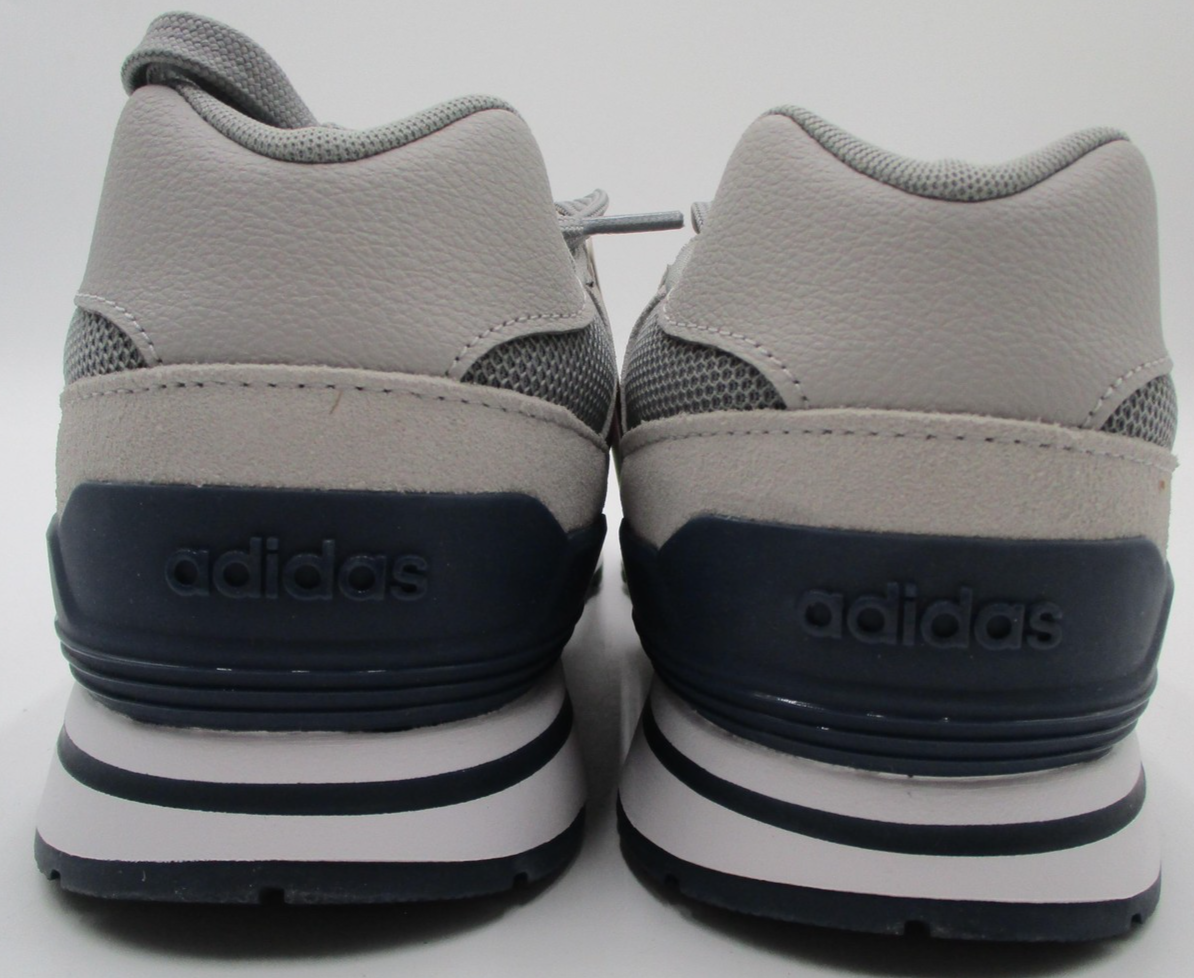 Adidas Run 80s Shoes Mens Size 10.5 Gray Burgundy Suede Low Top Sneakers ID18826