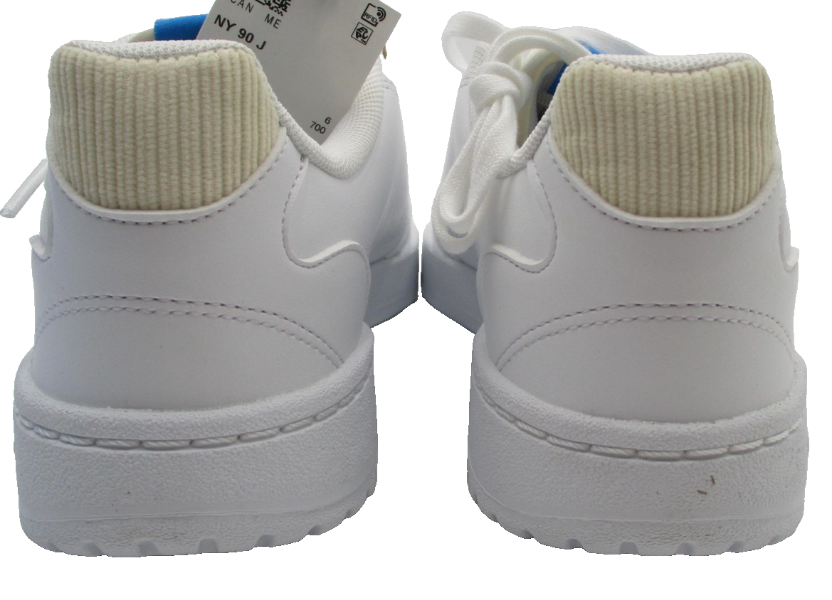 Adidas NY 90 J Shoes Youth Size 6.5 White Blue Low Top Sneakers GZ18756