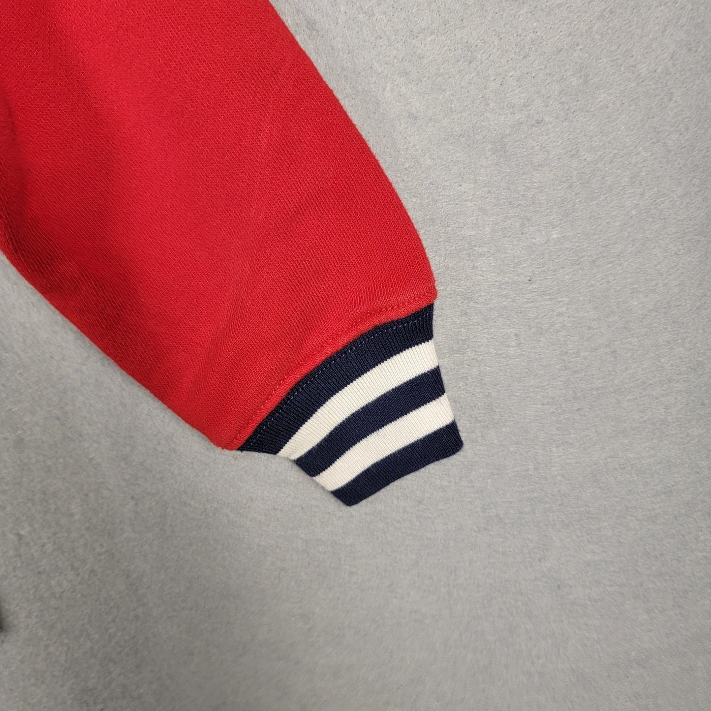 Polo Ralph Lauren Kids Zip Hoodie Size 6 Red Navy 67 Varsity Jacket Style