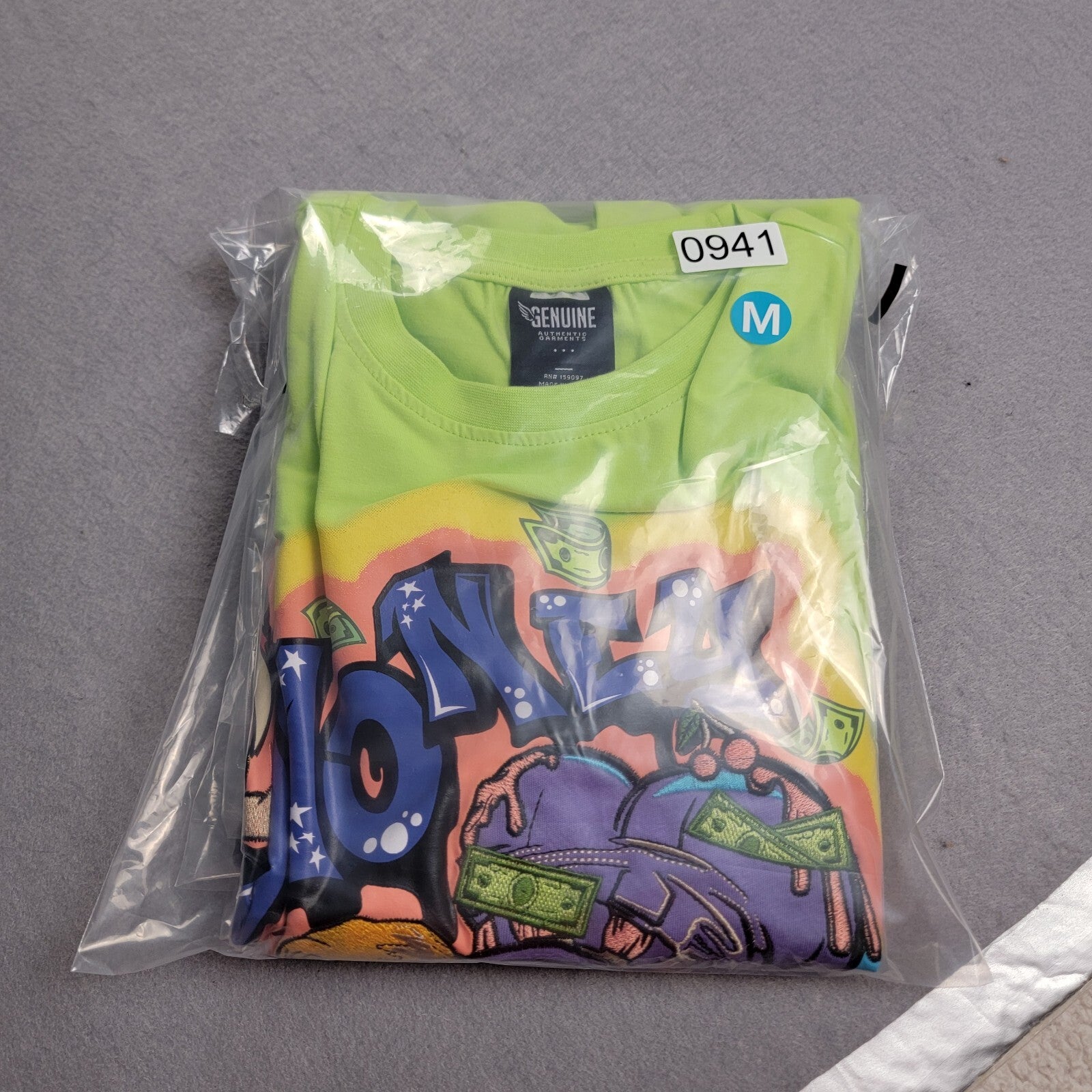 New Genuine Authentic Tee Shirt Bundle 'Money Drip' and 'Big Checks' Sz M
