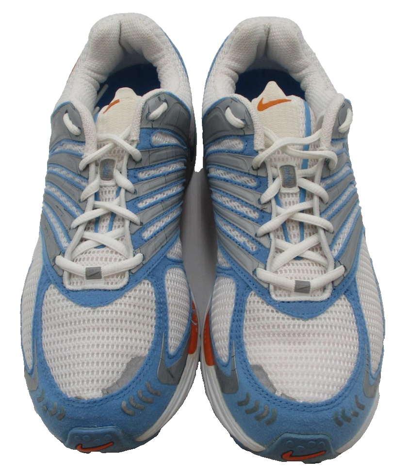 Vintage Nike Zoom Air Structure Shoes Women Sz 9.5 White Blue Orange Running 1T45