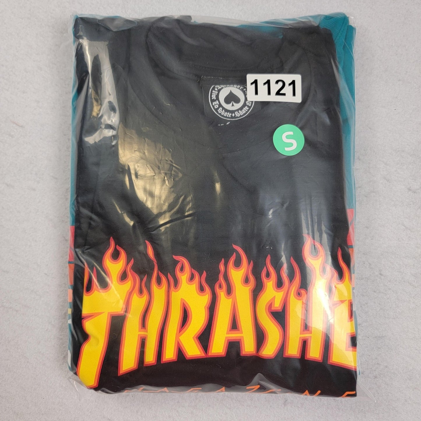 2 Pack Black Thrasher & Blue Champion Shirt Mens Small Skateboard Tee