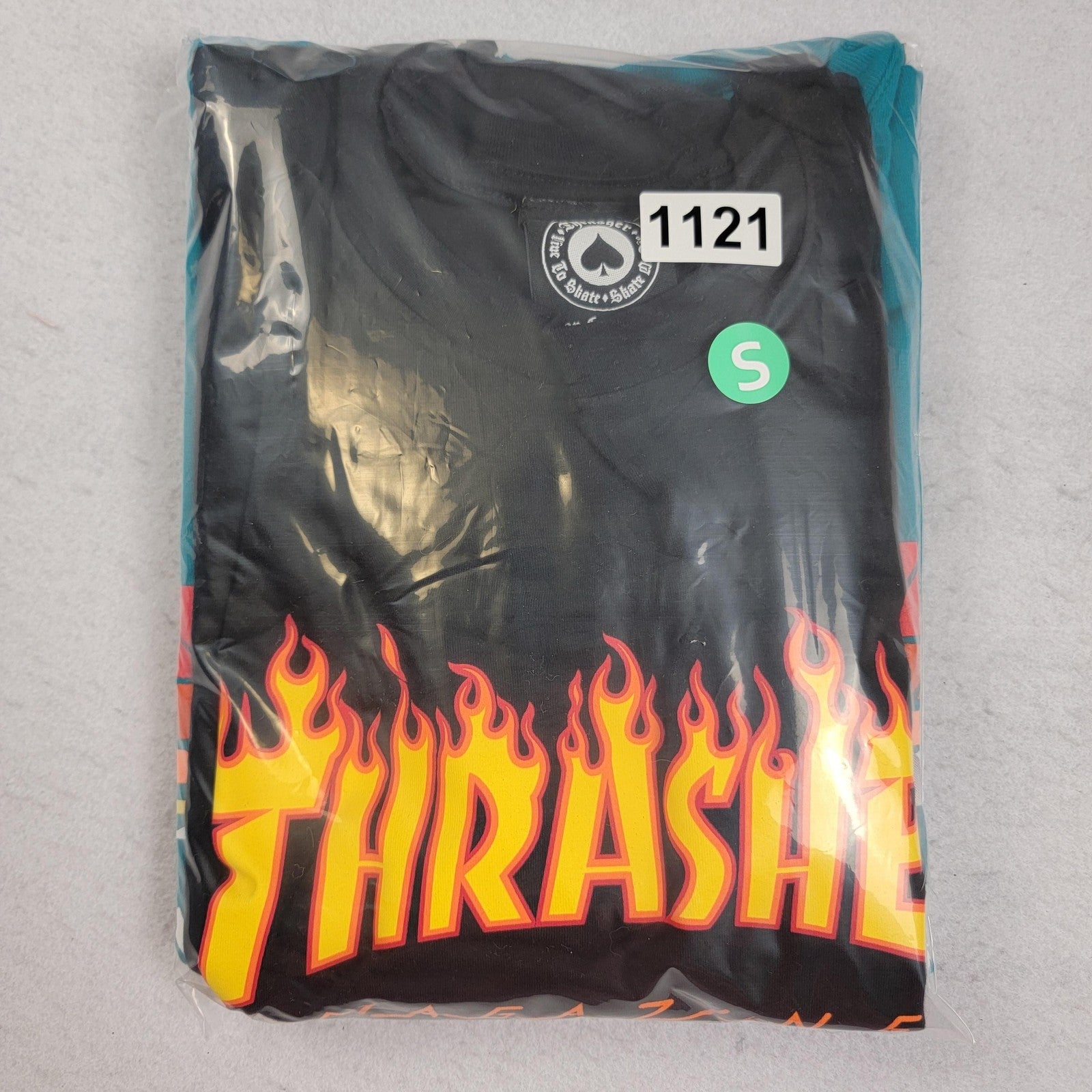 2 Pack Black Thrasher & Blue Champion Shirt Mens Small Skateboard Tee