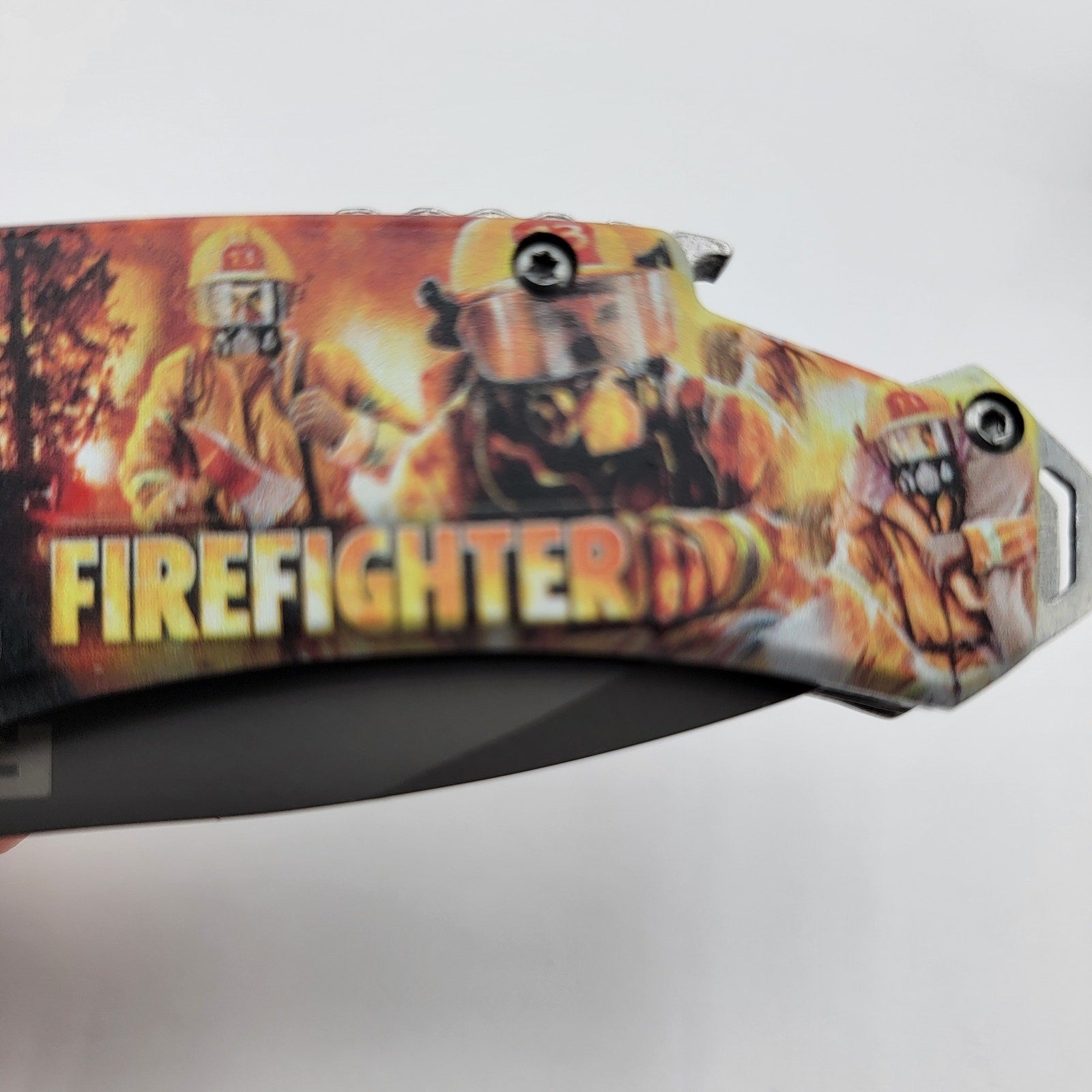 Firefighter Edition 4.5" Pocket Knife with Bottle Opener2
