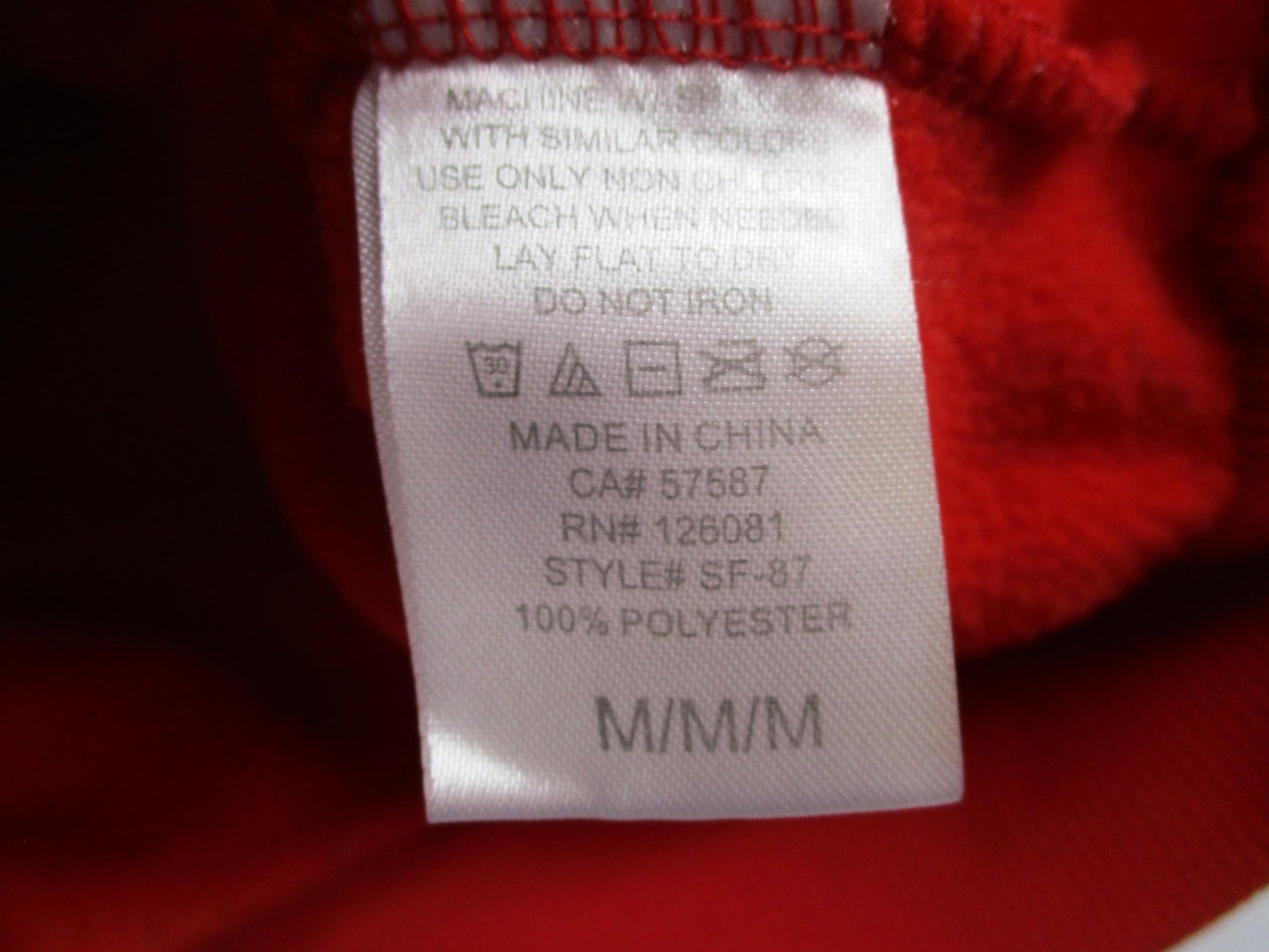 Reason Scarface Tracksuit Mens Medium Red Fleece Graphic Hoodie Sweatpants Set3