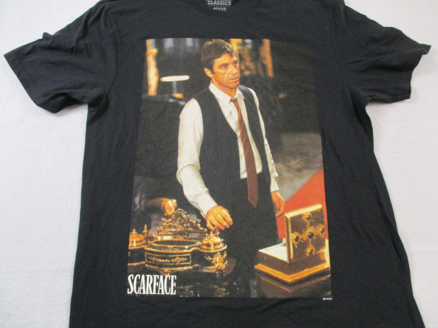Scarface American Classics Mens Medium Black Tony Montana Graphic Tee 153715383