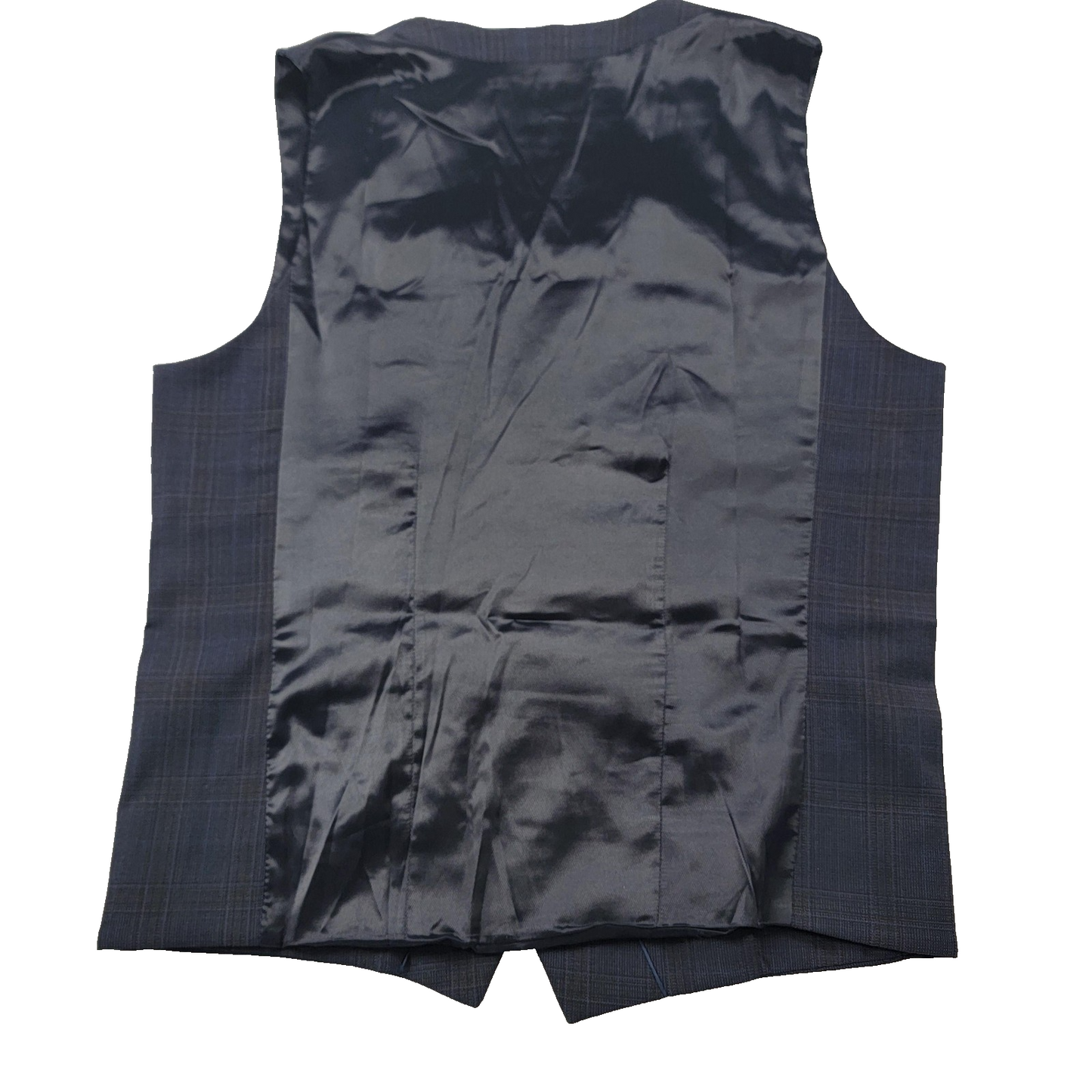 Selected Homme Vest Dark Navy Check Slim Fit Elon Waistcoat