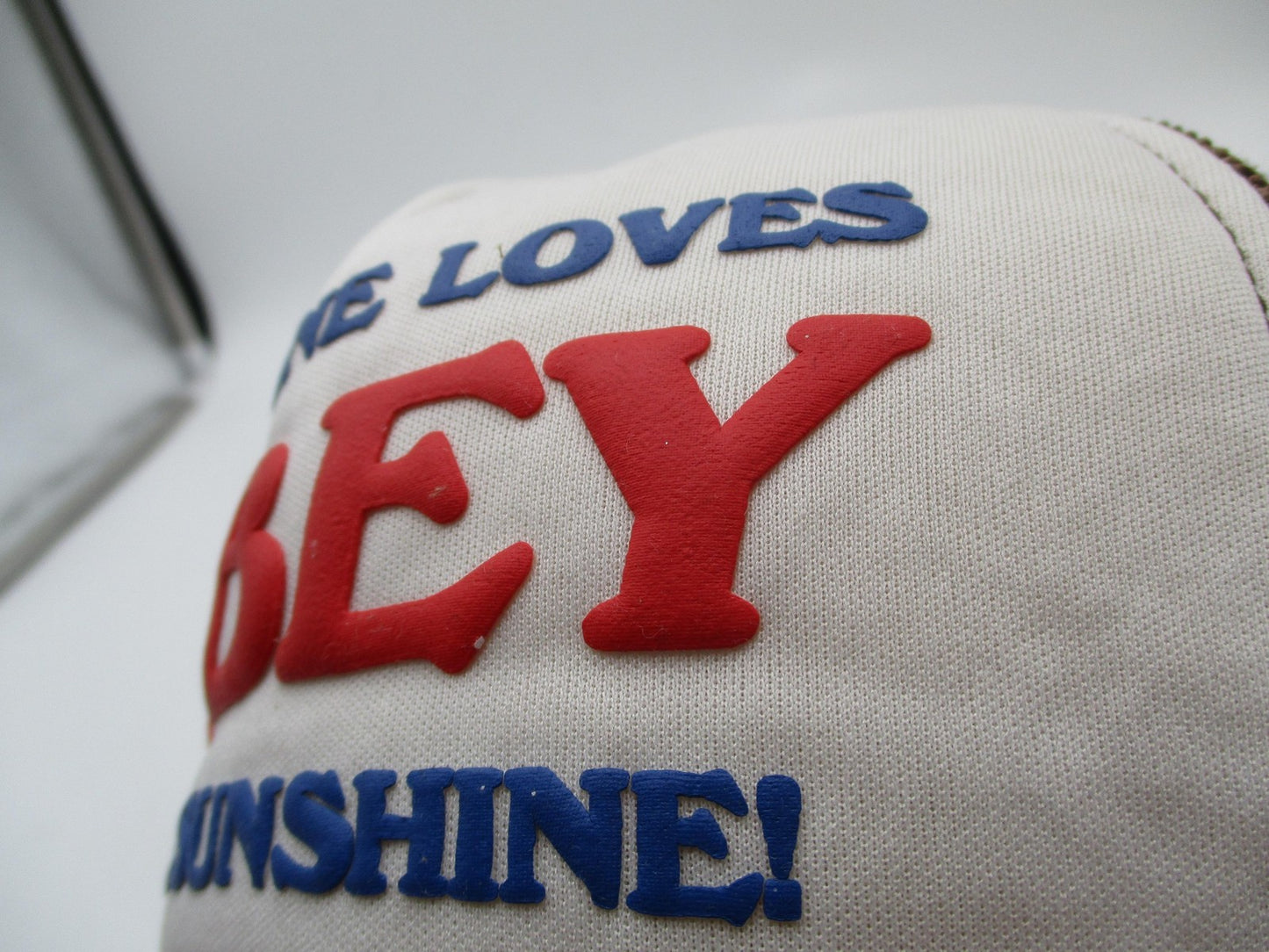 Obey Hat Cap Snap Back Mens One Size Brown Mesh Trucker Sunshine Graphic4