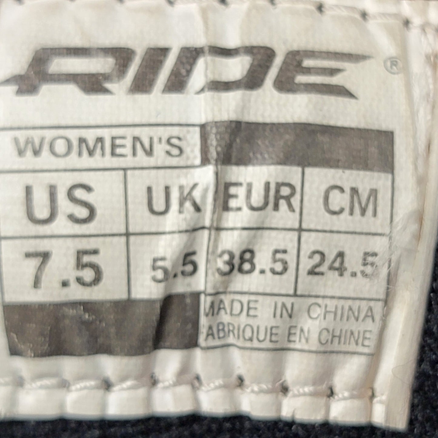 RIDE Snowboard Boots Women's Size US 7.5 8