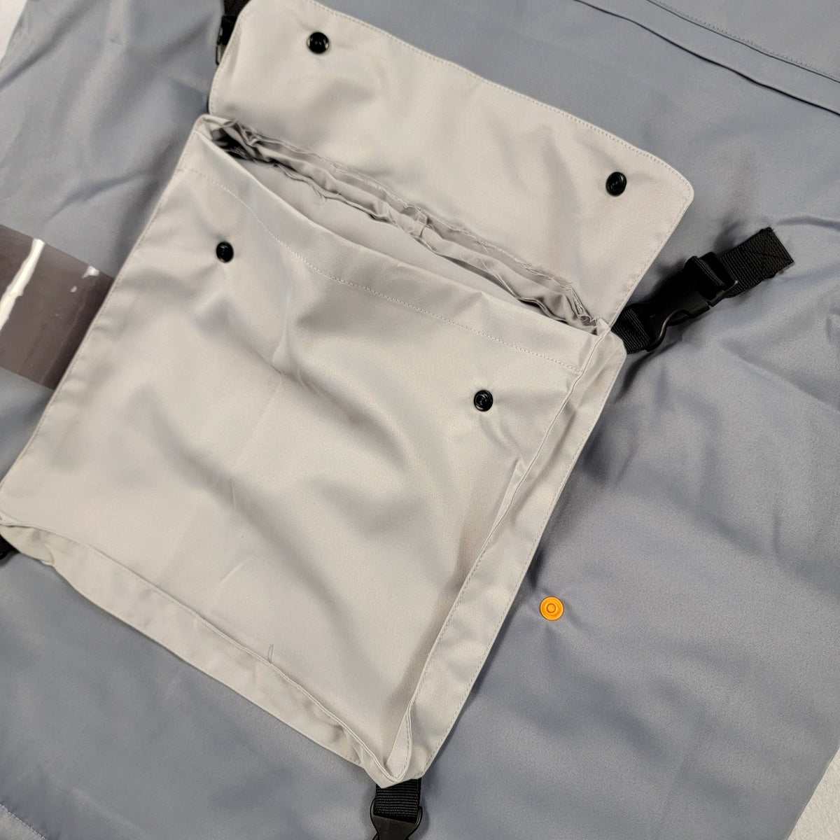 The Hideout Clothing x YK Osiris Young King Gray Tech Utility Vest L NWT7