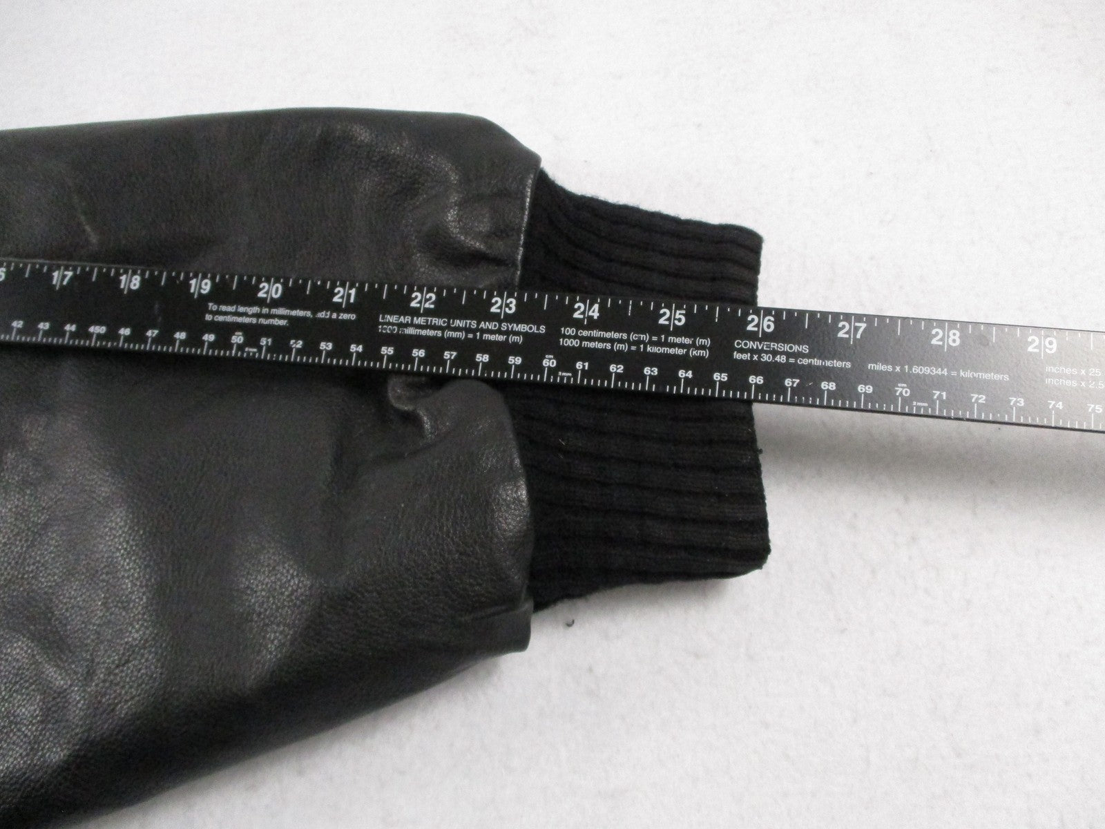 Savi Jacket Mens 5XL Black Dark City Records Varsity Wool Leather Hip Hop 17589
