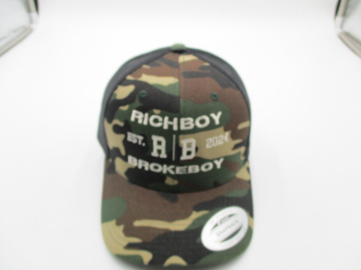 Lids Richboy Brokeboy Hat Cap Snap Back Mens One Size Camo Trucker Mesh RB 20242