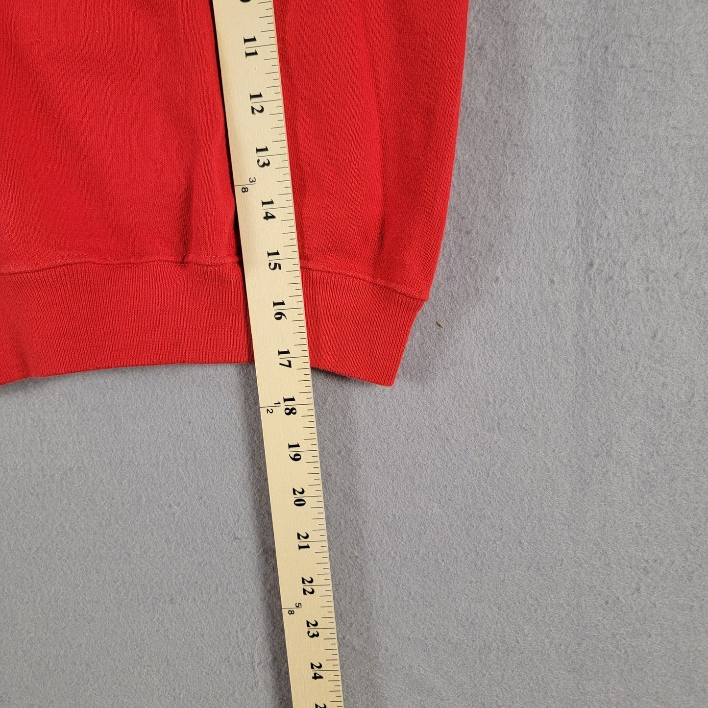 Vintage 80's Christmas Sweatshirt Kids Sz S (68) Red Long Sleeves