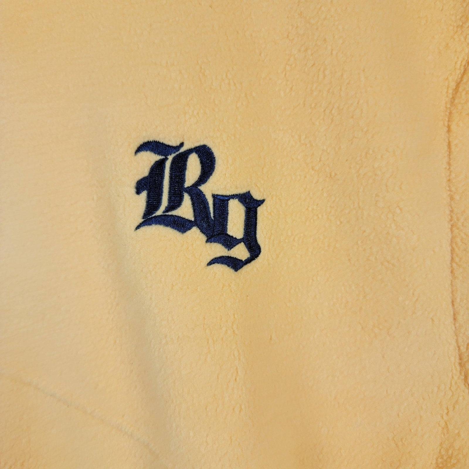 RawGear Oversized Pullover 1/3 Zip Fleece Jacket Yellow Sz M2