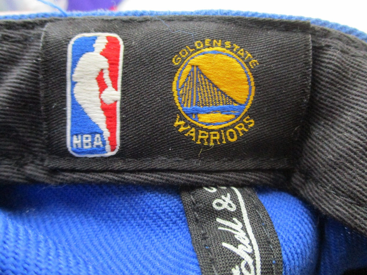 Golden State Warriors Hat Cap Snap Back One Size Blue NBA Mitchell Ness14