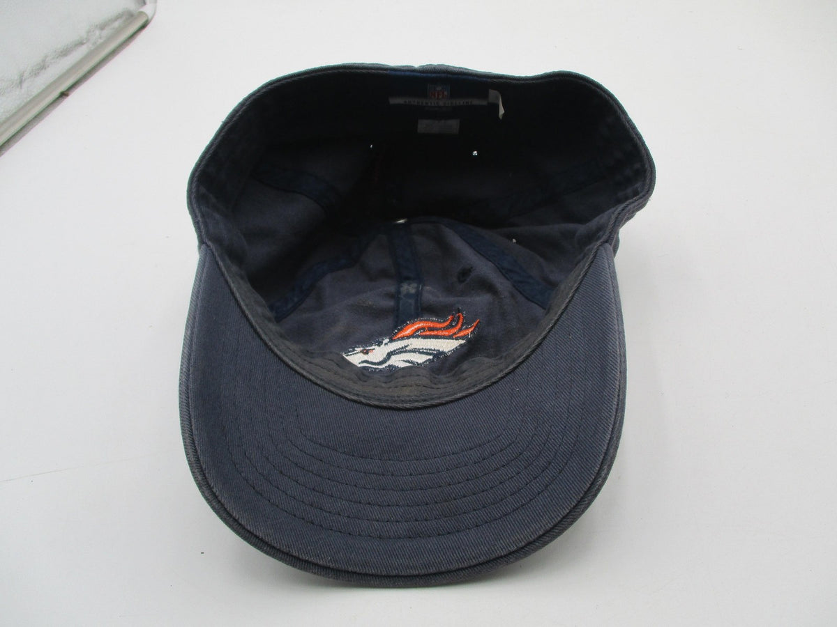 Denver Broncos Hat Cap Fitted Mens L/XL Blue NFL Football Reebok Sideline8