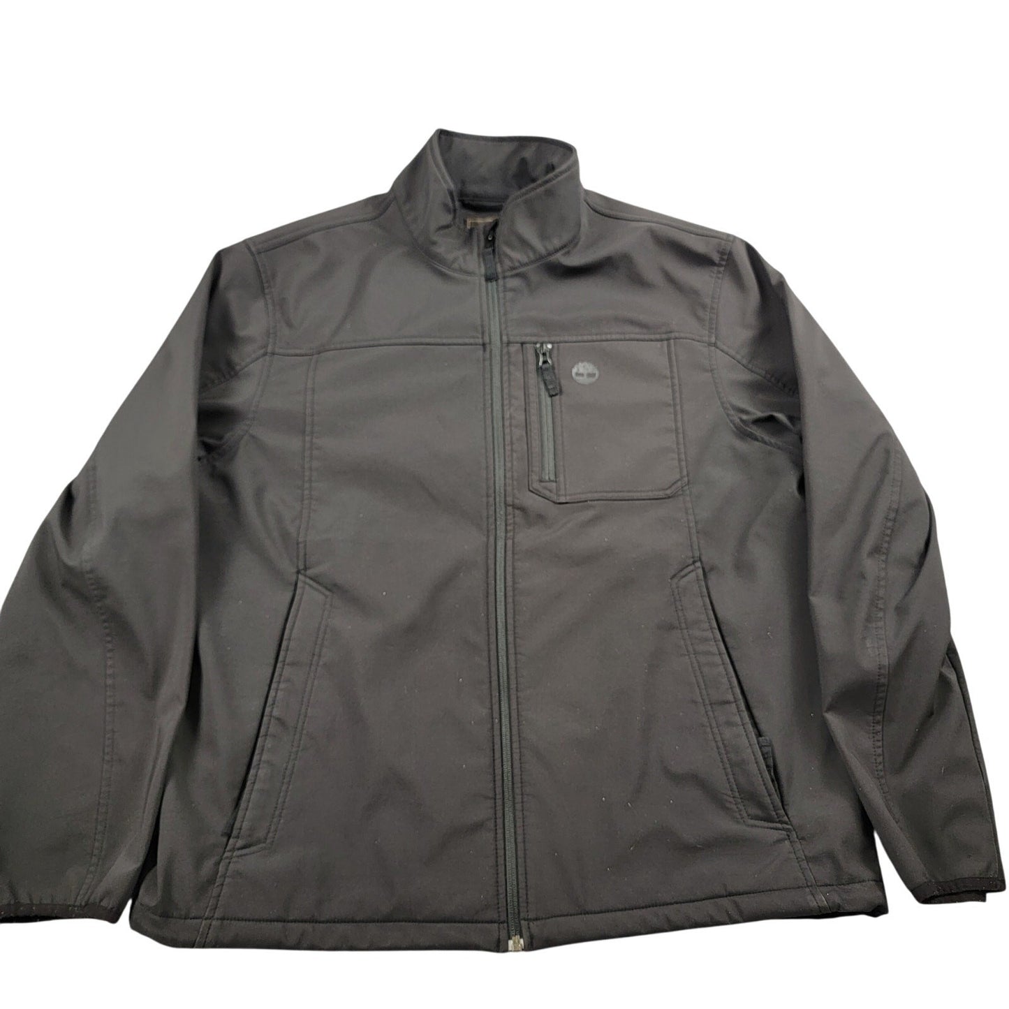 Timberland Men’s Softshell Jacket Black Zip Front Pockets XL Outdoor Casual0