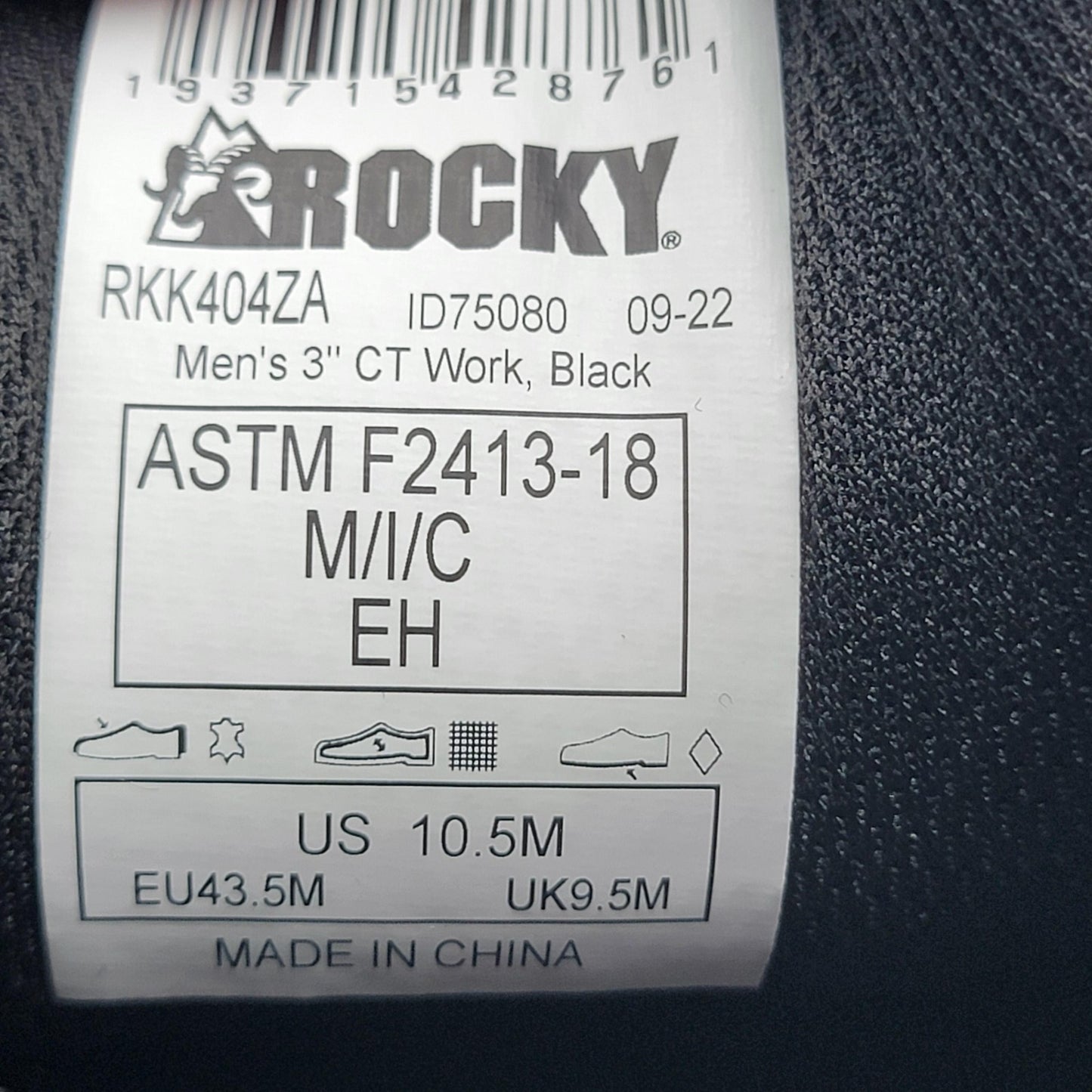 Rocky SR Casuals Shoes Mens Size 10.5 Composite Toe Work Slip Resistant ASTM6