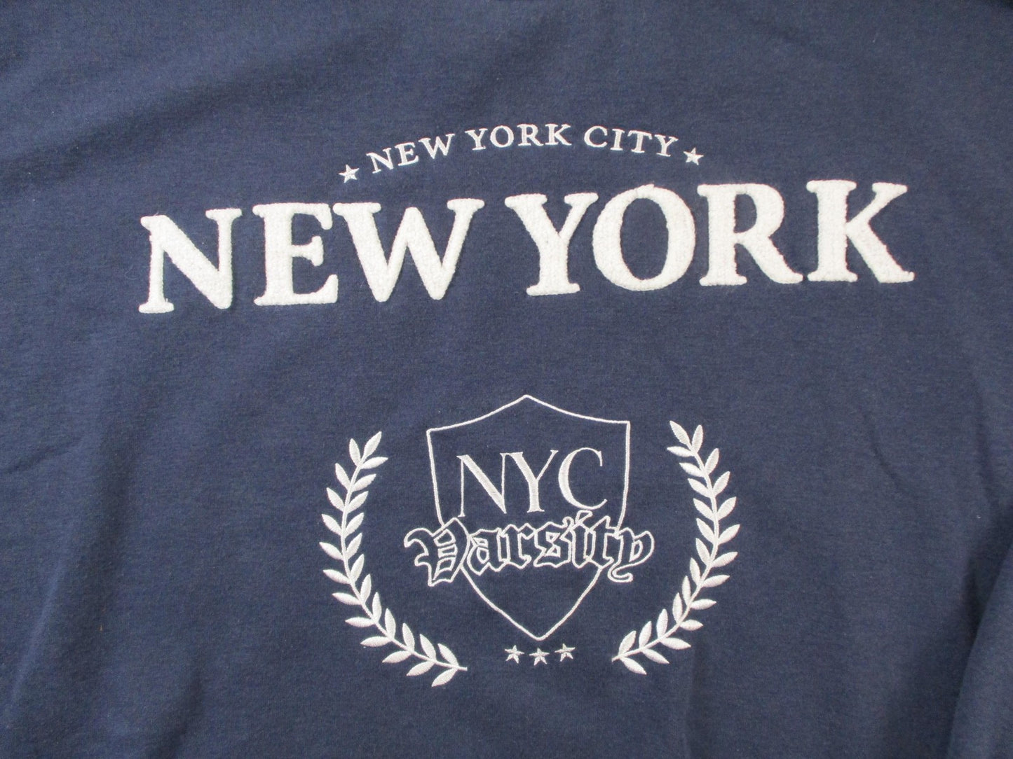Aeropostale Sweatshirt Mens XL Blue Pullover Fleece Crewneck New York Varsity2