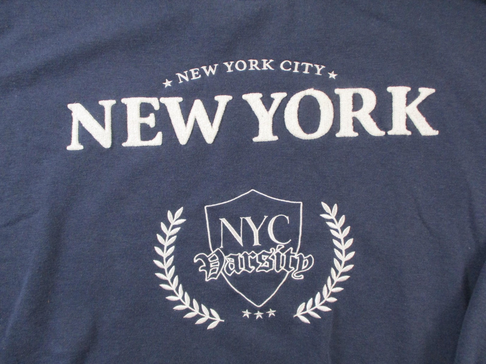 Aeropostale Sweatshirt Mens XL Blue Pullover Fleece Crewneck New York Varsity2
