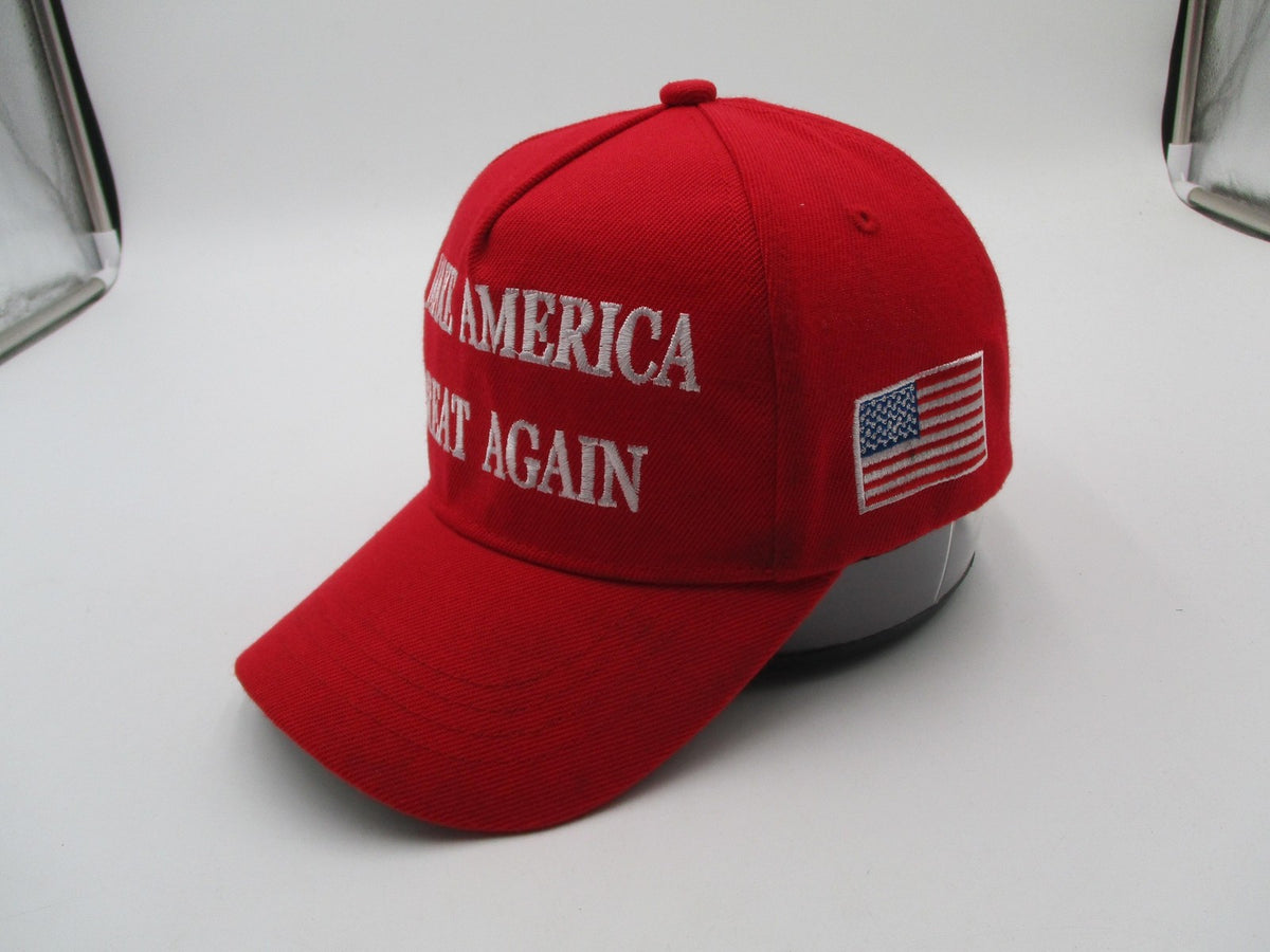 Make America Great Again Trump Hat Cap Snap Back Mens One Size Red Flag USA3