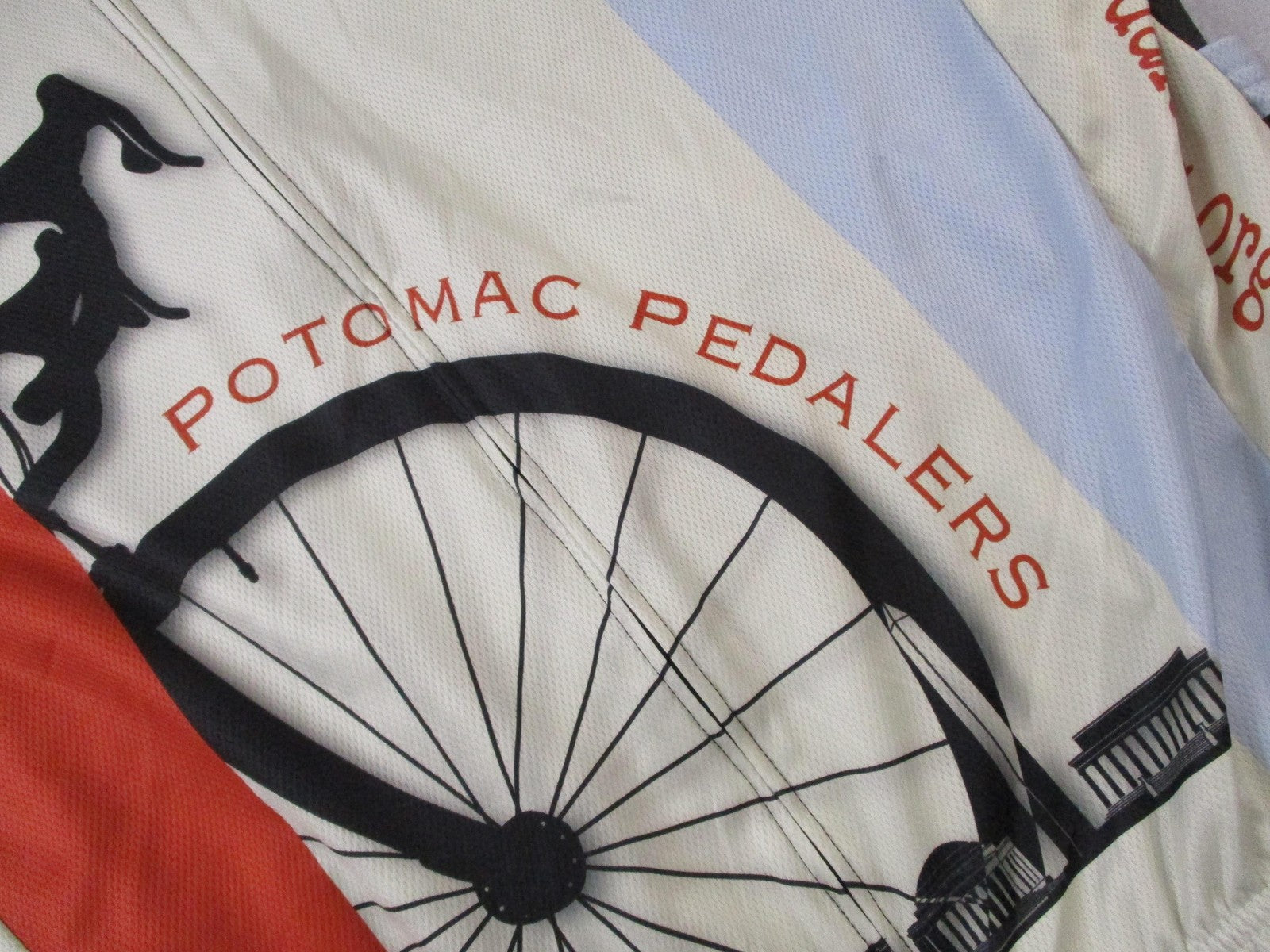 VOmax Potomac Pedalers Cycling Jersey Mens 4XL Washington DC Map Full Zip USA2
