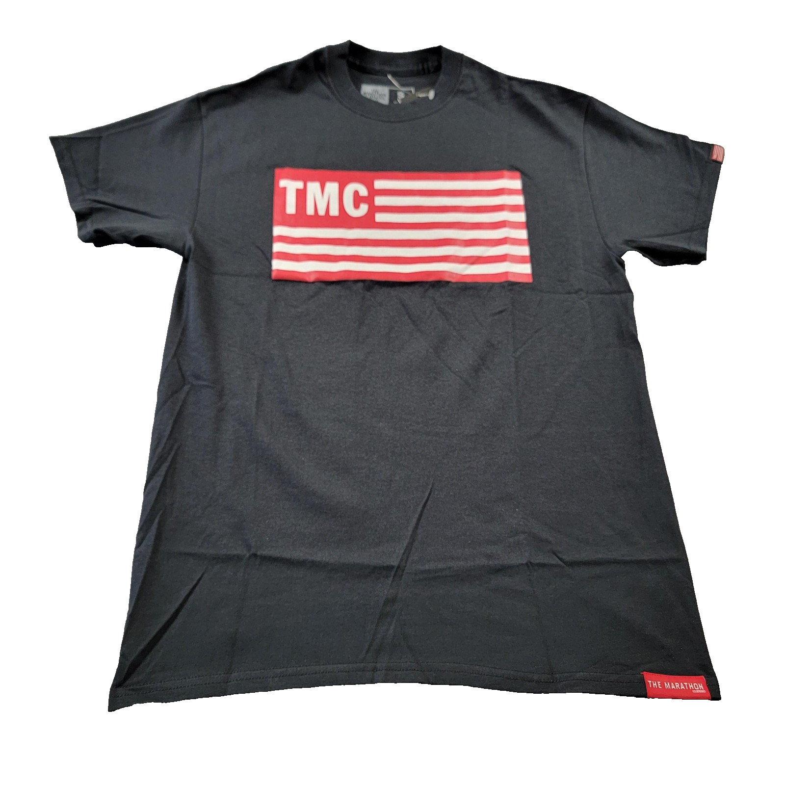 The Marathon Clothing TMC Shirt Mens Small Black Flag Graphic Tee Streetwear0