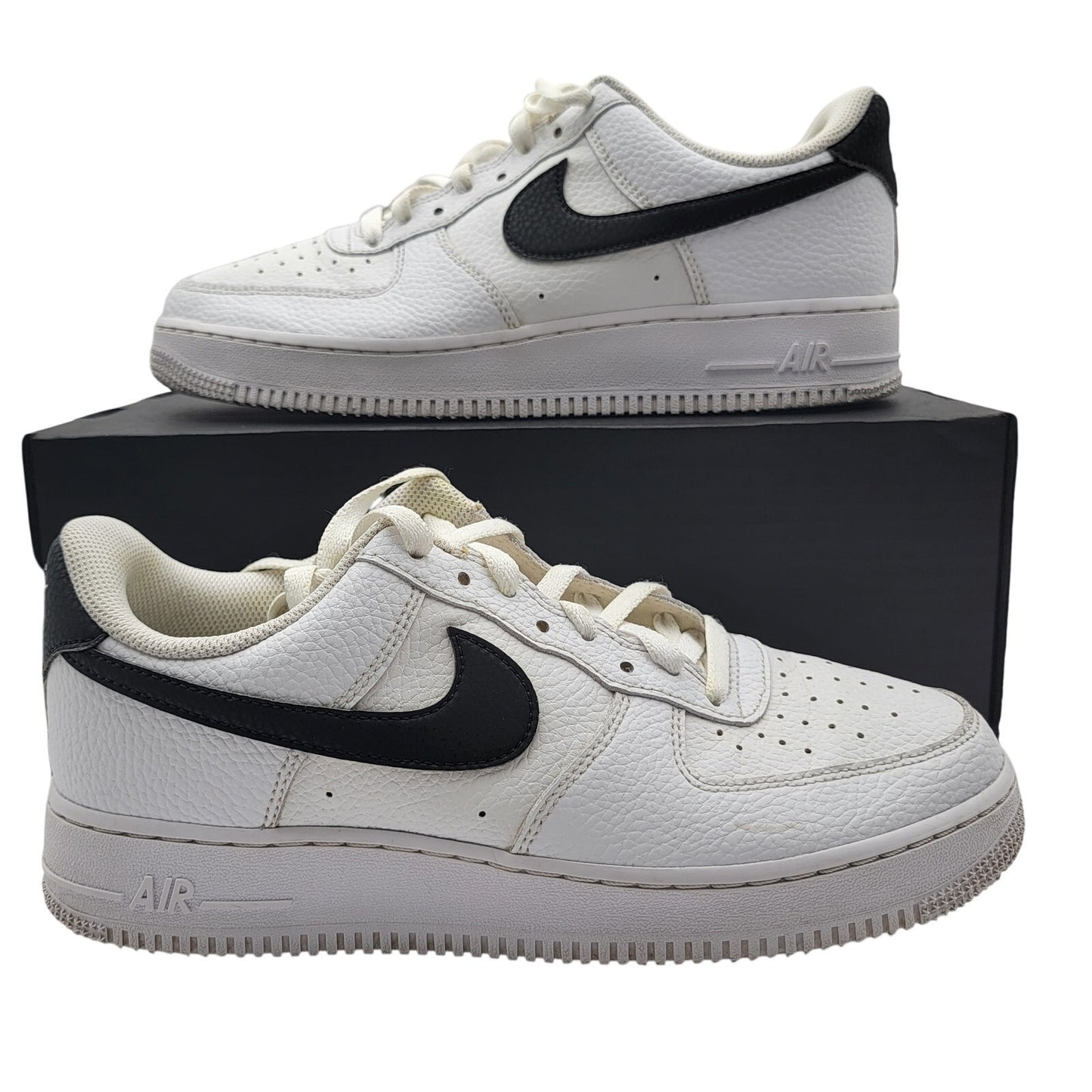 Nike Air Force 1 '07 'White Black' Mens Sz 8.5 CT2302 100