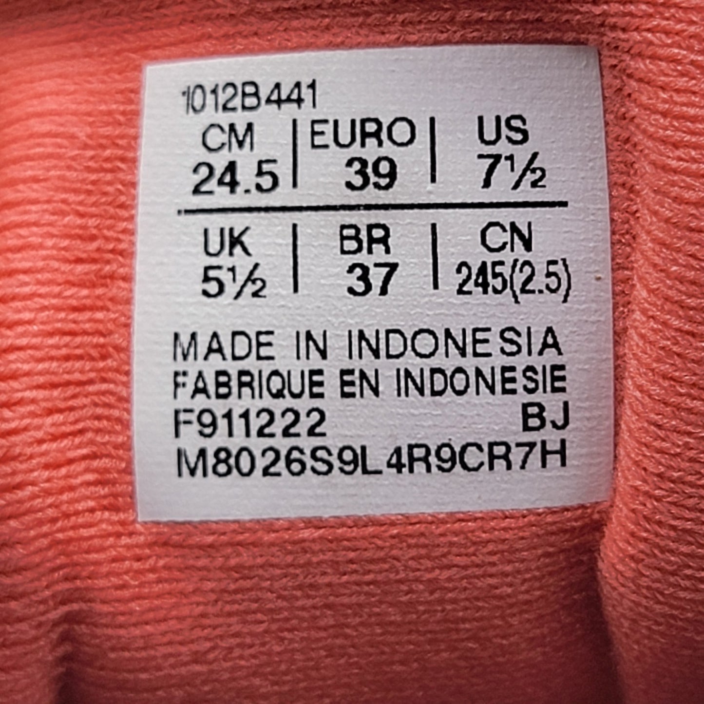 Asics Wmns Gel Cumulus 25 'Sheet Rock Papaya' Sz 7.5 1012B441 020